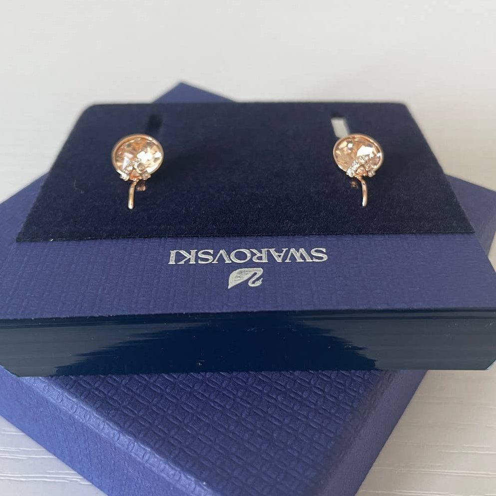 Swarovski Swarovski Bella Pierced Earrings Rose Gold Plated Size ONE SIZE - 4 Thumbnail