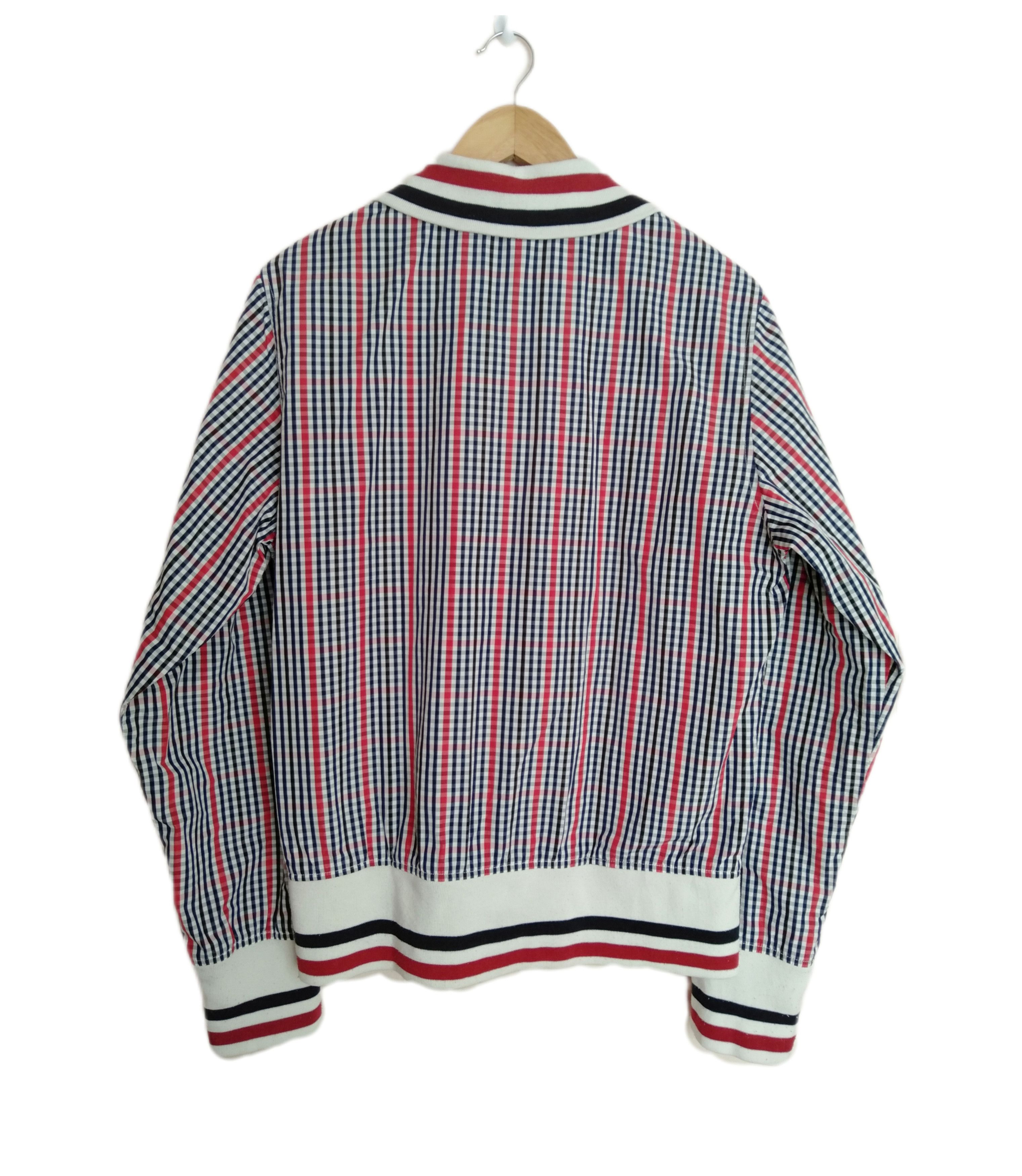Japanese Brand Japanese Brand Checkered Bomber Jacket Moncler Logo Size US XL / EU 56 / 4 - 2 Thumbnail