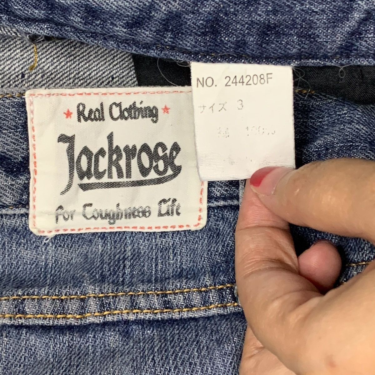 JACKROSE × Japanese Brand Vintage Japanese Jack Rose Blue Wash Distressed Loose Jeans Size 32" / US 10 / IT 46 - 10 Thumbnail