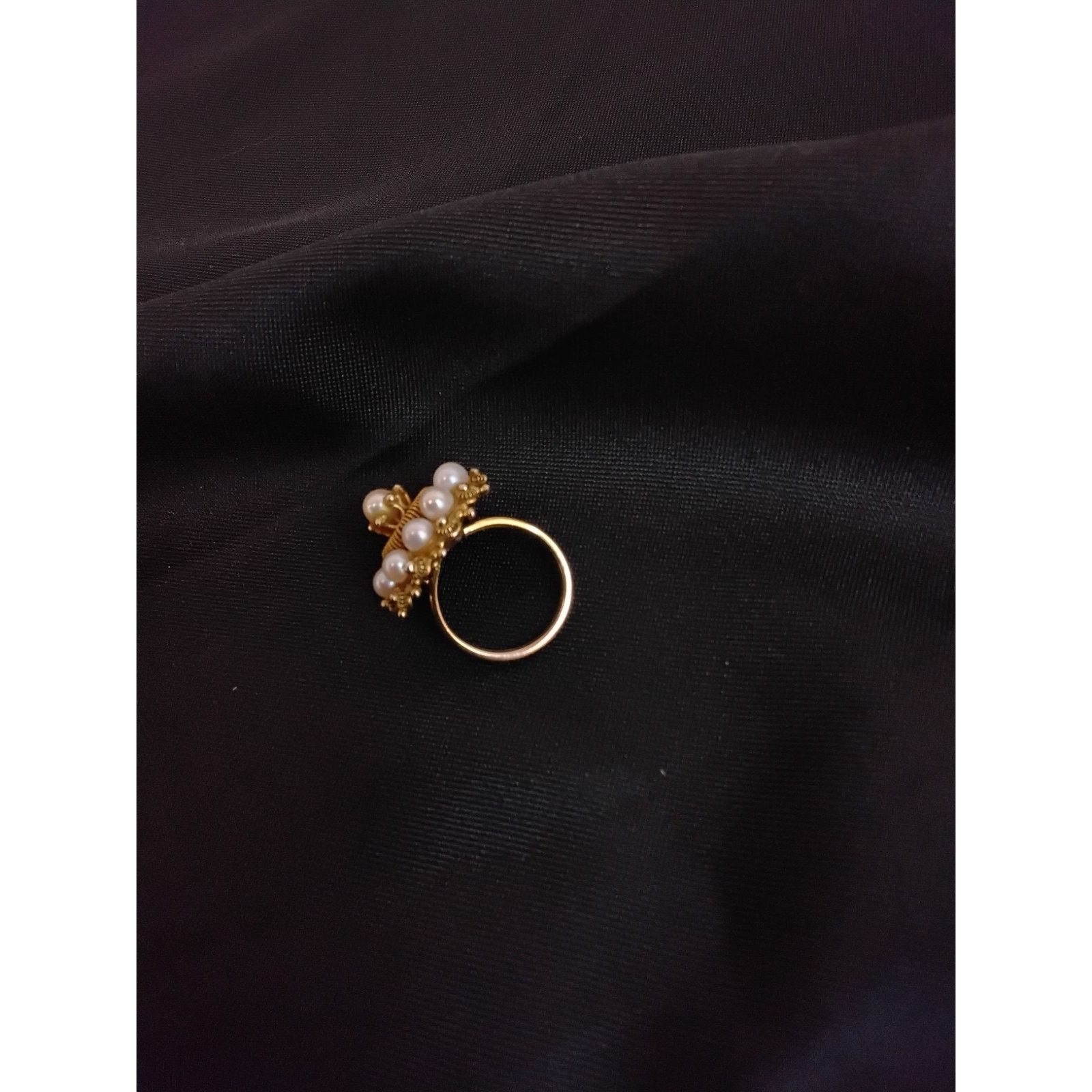 Other 14k Gold Pearl Peruvian Ring Size 6.5 7.7 Grams #W4760 Size ONE SIZE - 3 Thumbnail