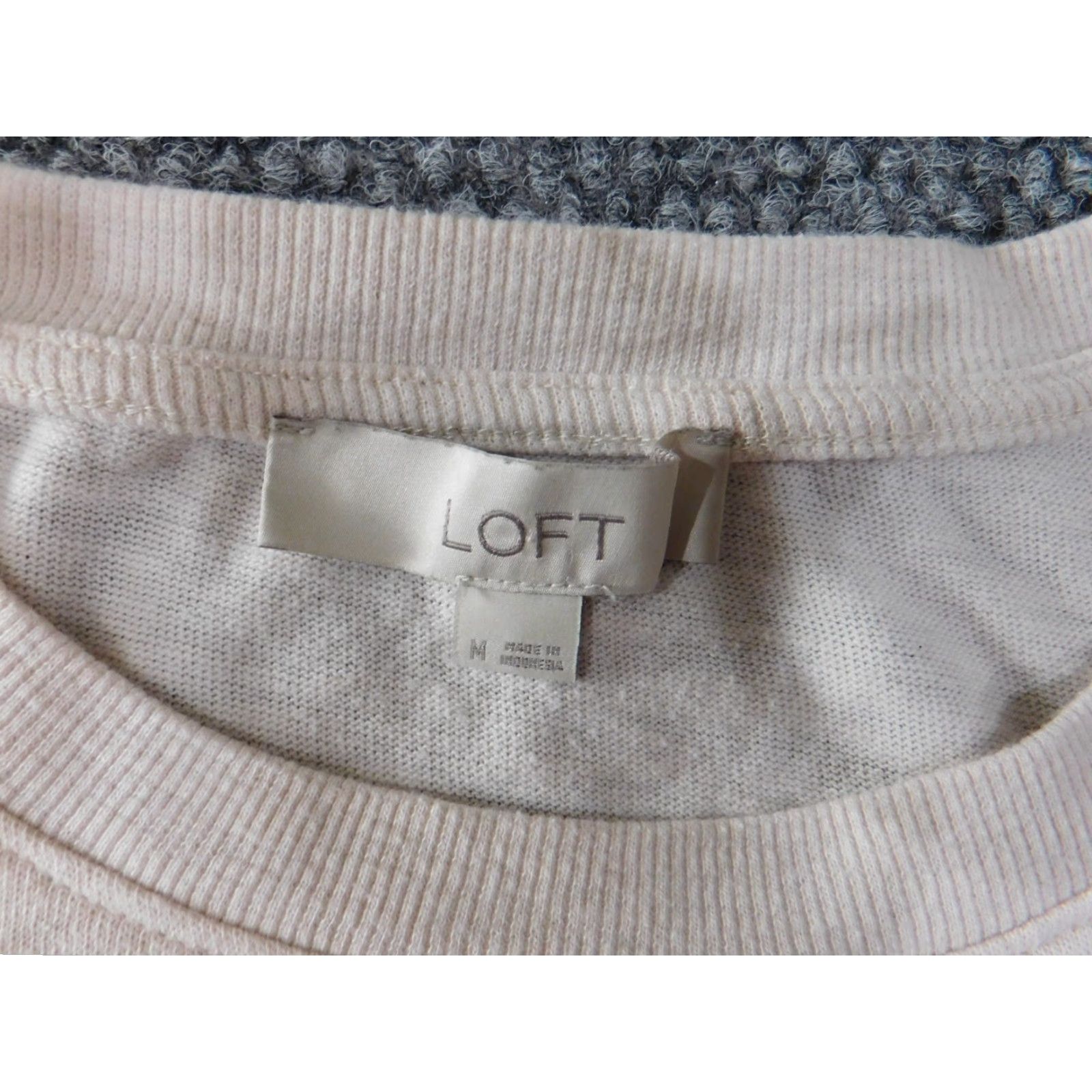 Loft LOFT Sweater Pullover striped knit Cotton Polyester Rib Knit Round Neck Long Sleeve Regular M Women Green pullover casual Modern Designer Girls? Size M / US 6-8 / IT 42-44 - 4 Thumbnail