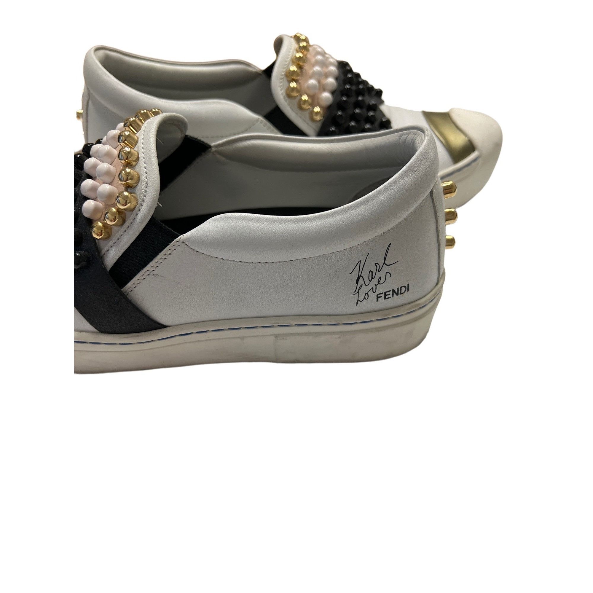 Fendi Fendi Karl Lover Slip-On Sneakers Size US 7 / IT 37 - 3 Thumbnail