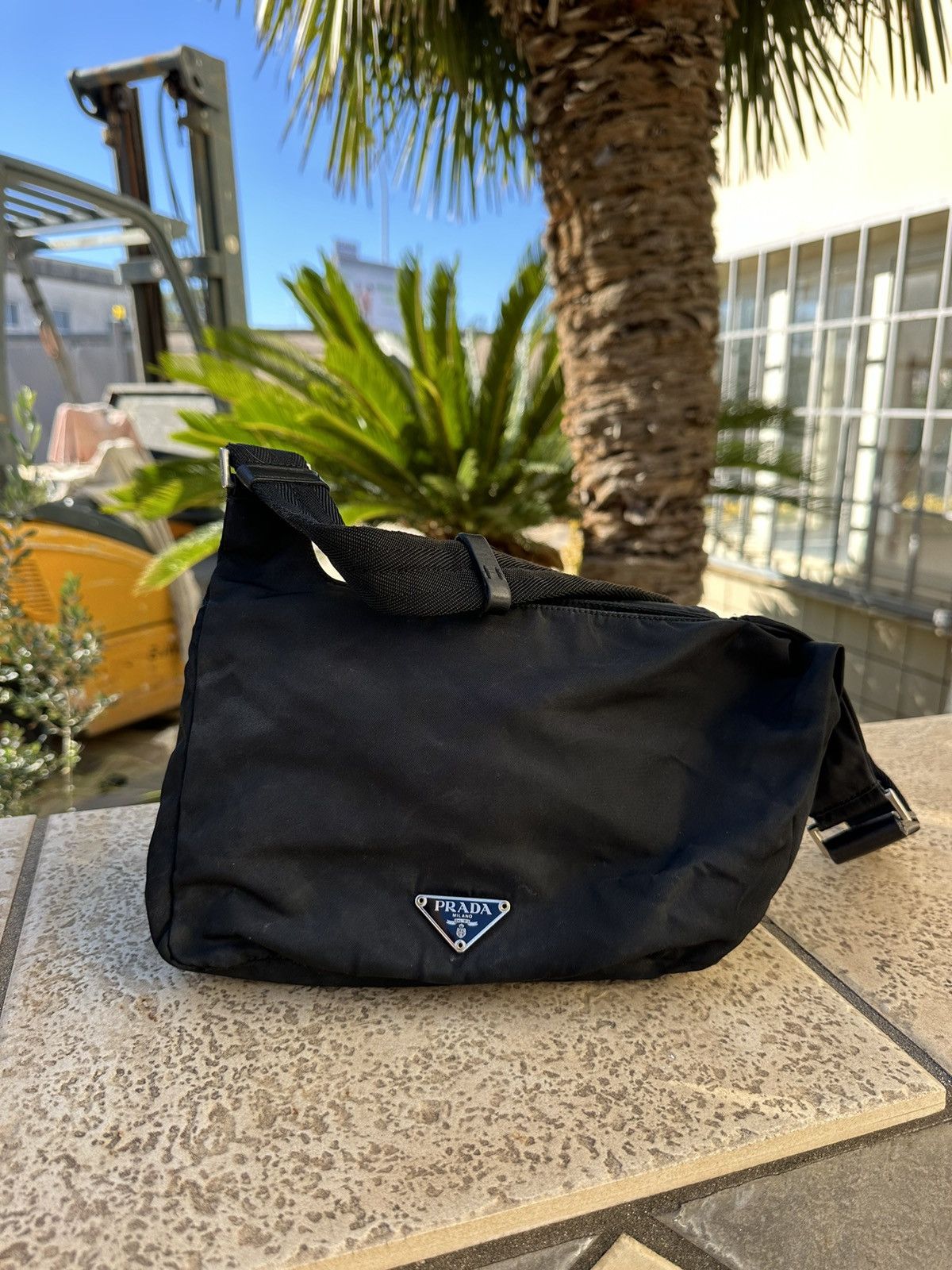 Prada Prada Nylon Bag Messenger Black Size ONE SIZE - 2 Thumbnail
