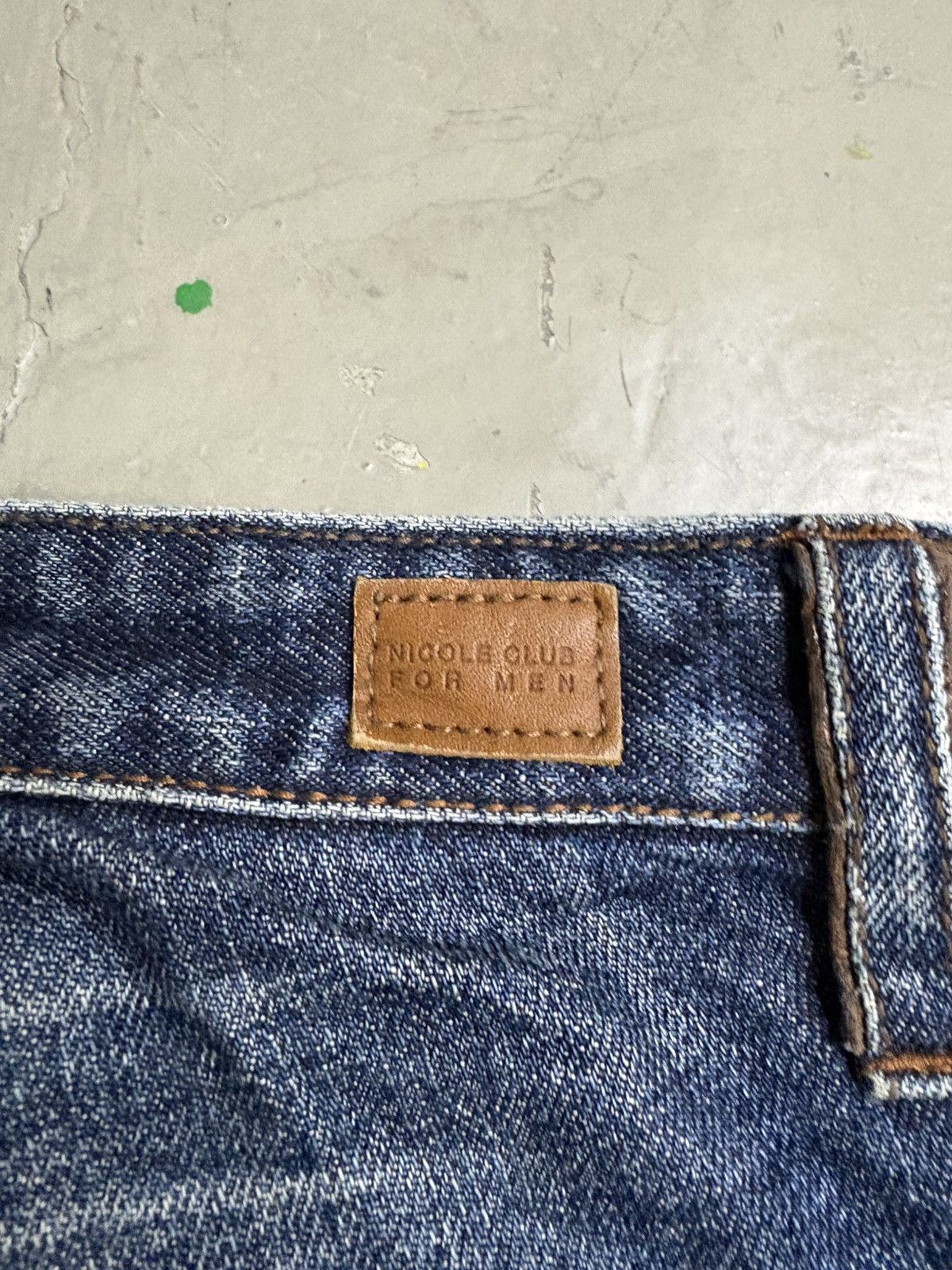 Tornado Mart 🥵Nicole club for men // Distressed Indigo Flared Denim Size US 31 - 10 Thumbnail