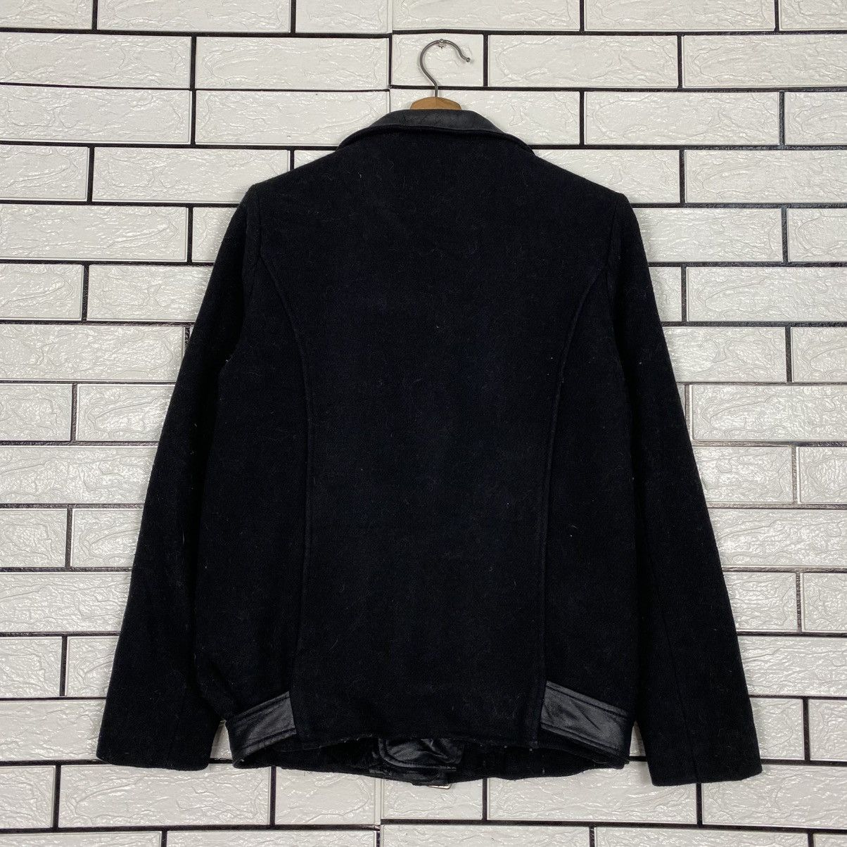 Japanese Brand Vintage Biker Jacket Double Collar Blanket Tres Bien Size US M / EU 48-50 / 2 - 9 Thumbnail