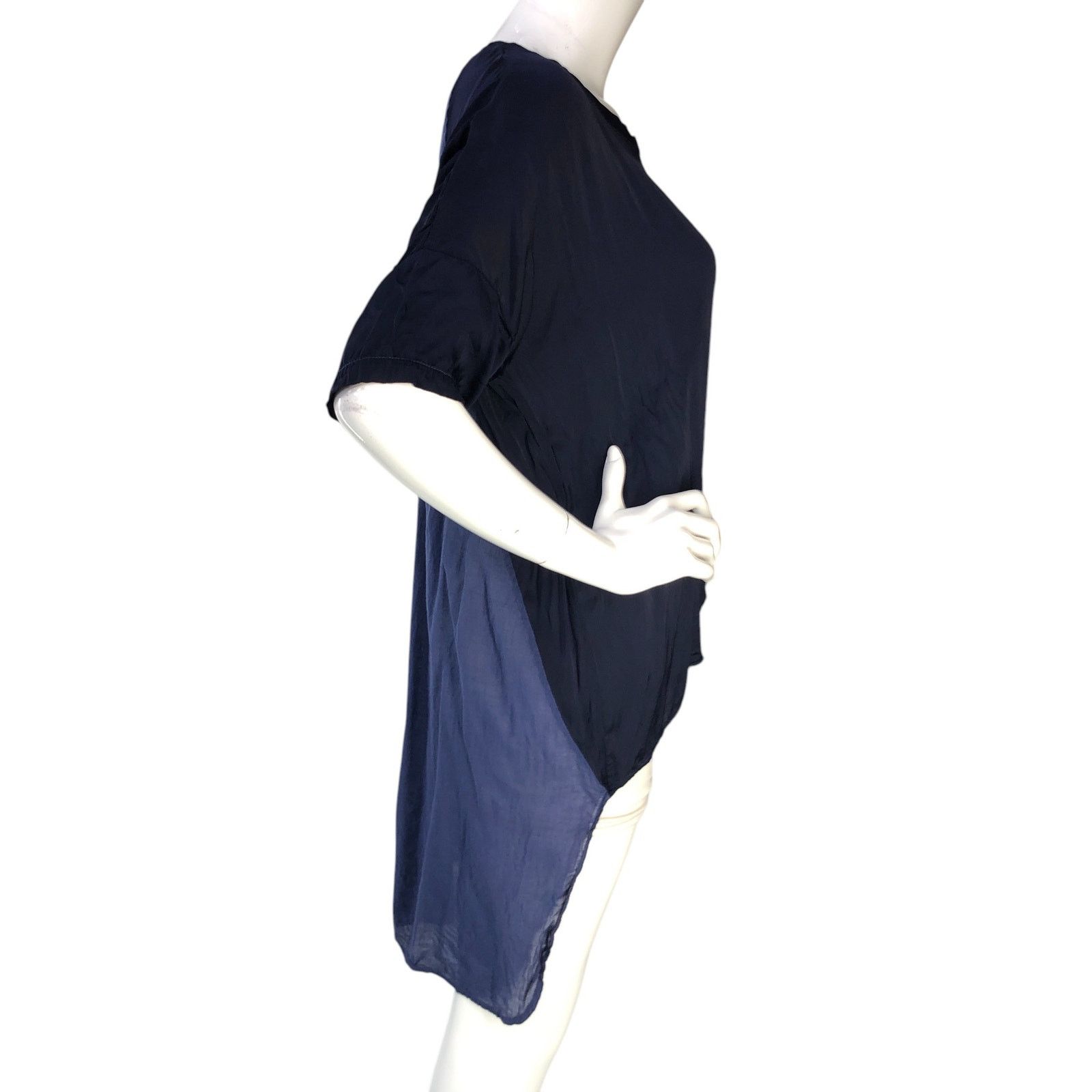 Other Stark X Size M Top Mixed Media High Low Hem Lightweight Blue Size M / US 6-8 / IT 42-44 - 9 Thumbnail