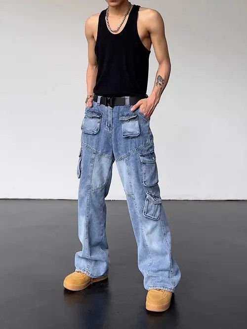 Japanese Brand Vintage harajuku style denim pants Size US 29 - 6 Thumbnail