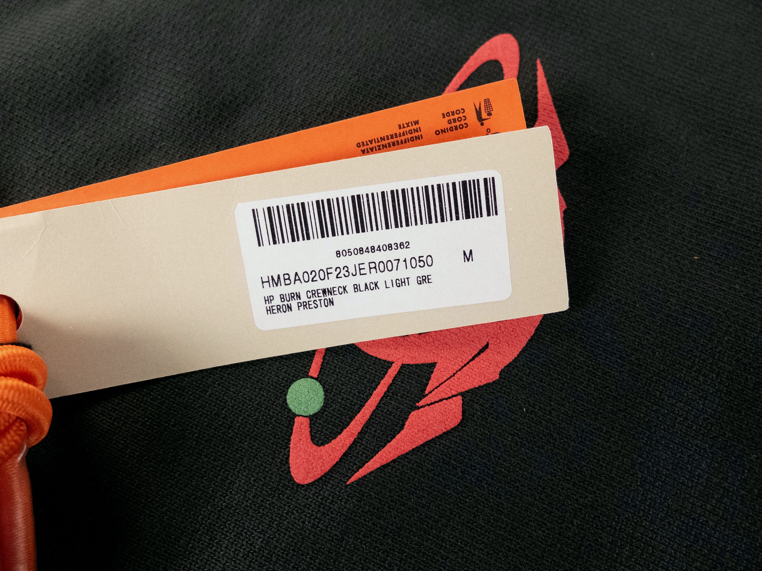 Heron Preston HERON PRESTON green Burn logo print sweatshirt Medium Size US M / EU 48-50 / 2 - 8 Thumbnail