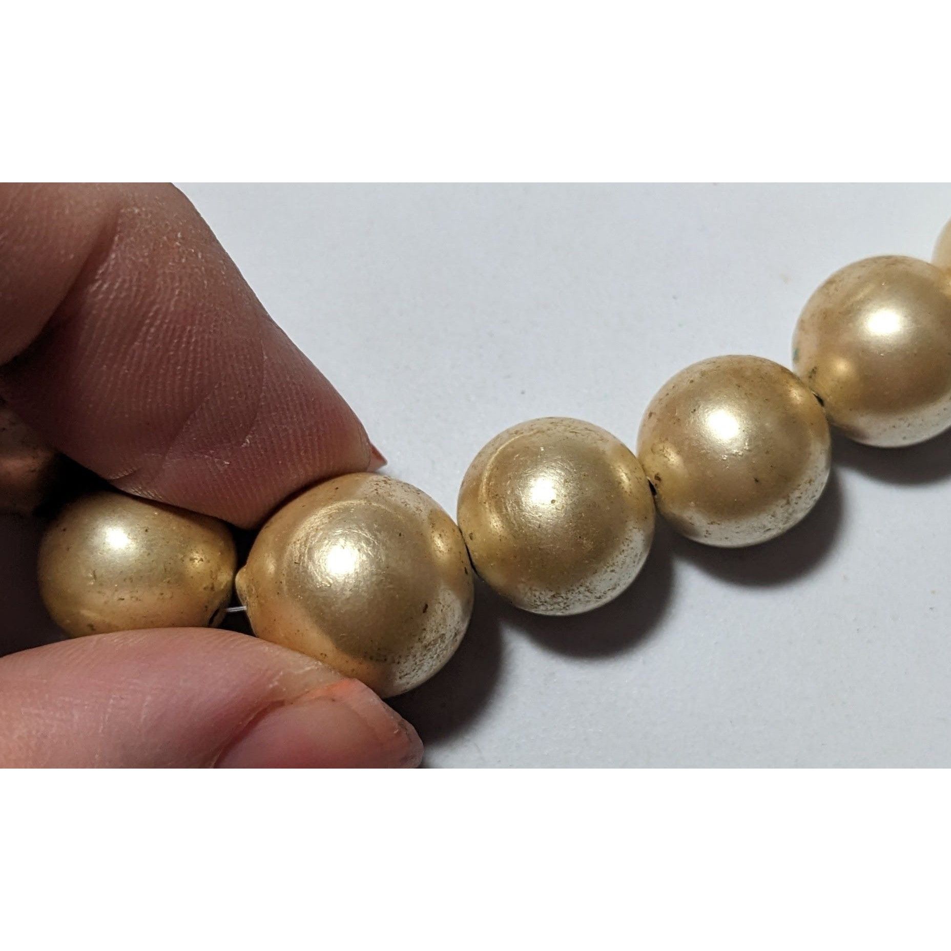 Other Vintage Gold Faux Pearl Costume Necklace Size ONE SIZE - 6 Thumbnail