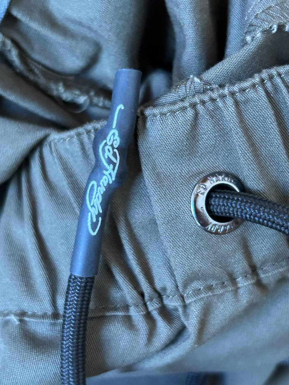 Ed Hardy Ed Hardy Pants Olive Logo Wide Leg Cargo Baggy Drill Size US 30 / EU 46 - 11 Thumbnail