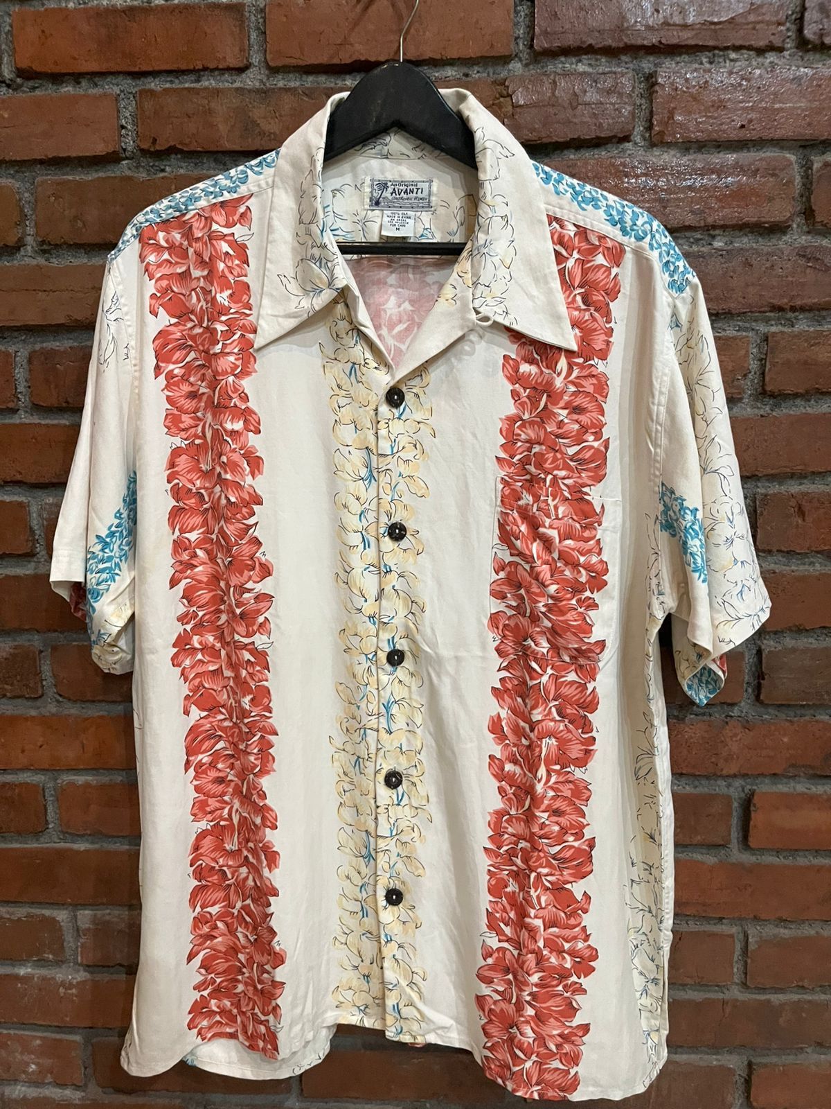 Vintage 80's AVANTI silk Hawaiian colar loop shirt Size US M / EU 48-50 / 2 - 1 Thumbnail