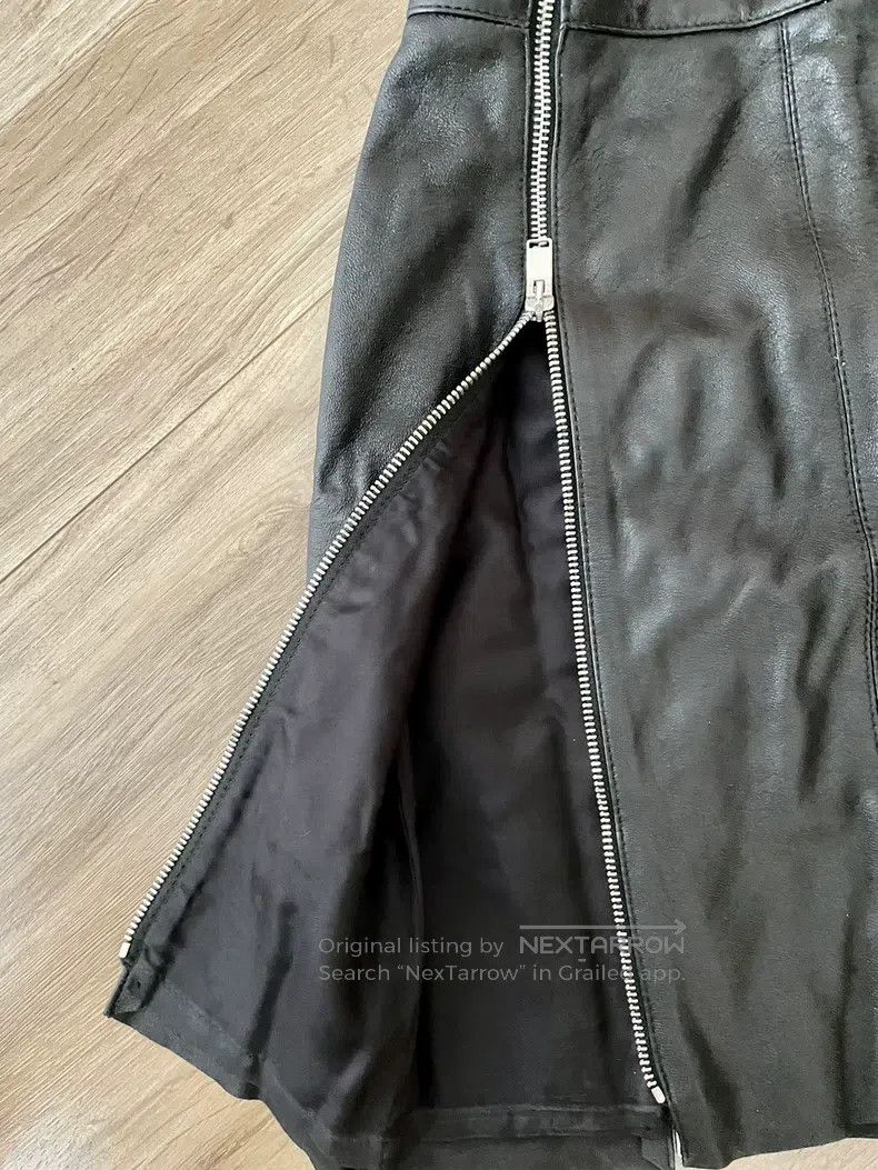 Saint Laurent Paris Saint Laurent Paris size XS High-waisted zipper leather sk Size 24" / US 00 / IT 34 - 3 Thumbnail