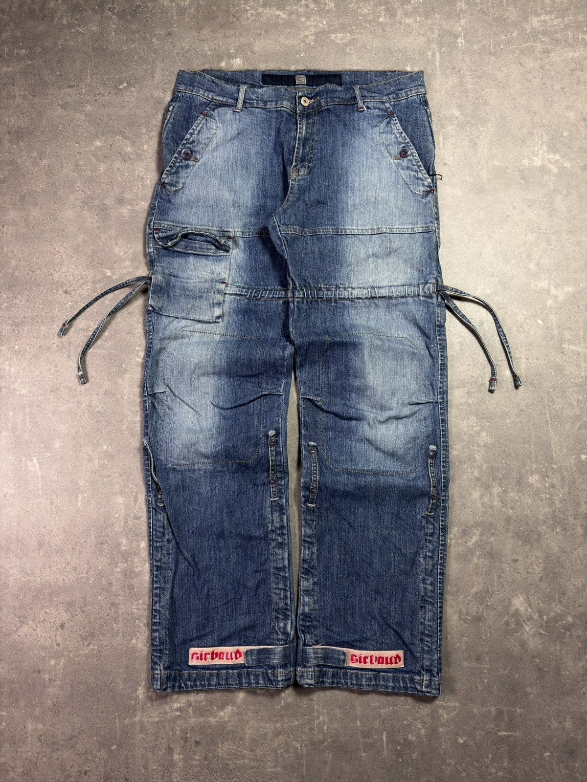 Marithe + Francois Girbaud 00s Marithe + Francois Girbaud Logo Bondage Straps Denim 32 Size US 32 / EU 48 - 1 Thumbnail