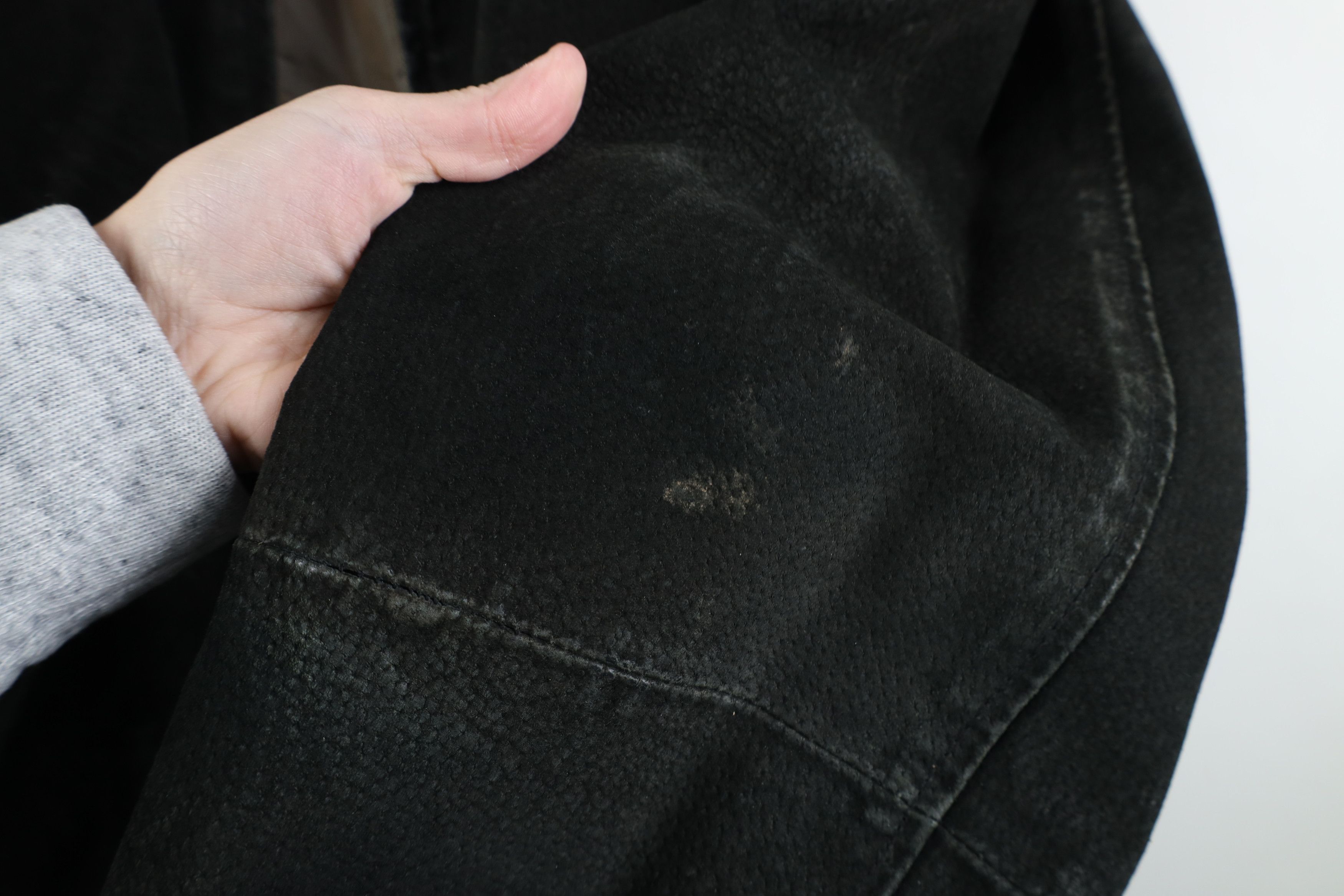 Vintage AS IS Vintage 90s Streetwear Suede Leather Bomber Jacket Size US XXL / EU 58 / 5 - 5 Thumbnail