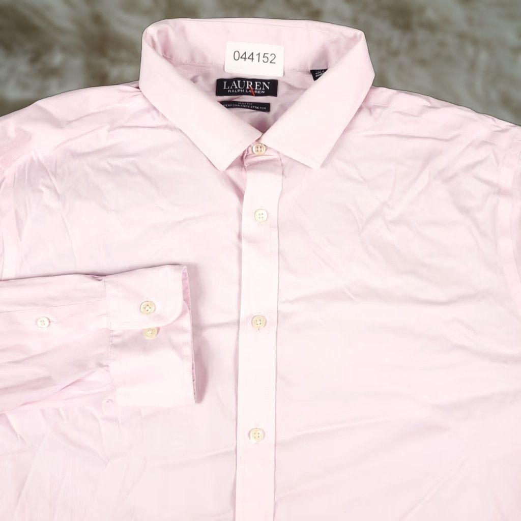 Ralph Lauren Ralph Lauren Shirt Mens XL Pink Solid Cotton Long Sleeve Button-Down Size US XL / EU 56 / 4 - 1 Thumbnail