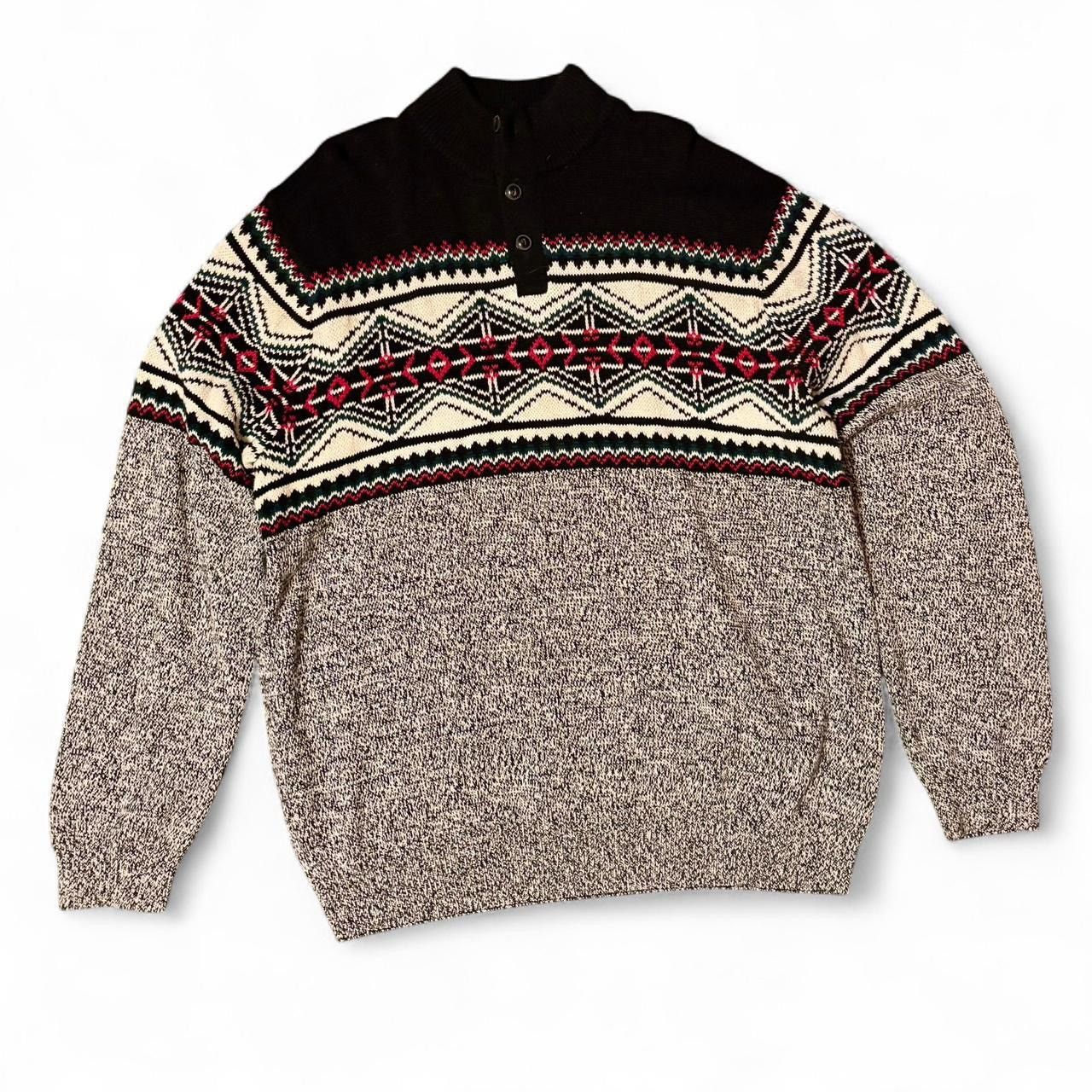 Chaps Chaps Fair Isle Quarter Snap Vintage Sweater Size US XXL / EU 58 / 5 - 1 Thumbnail