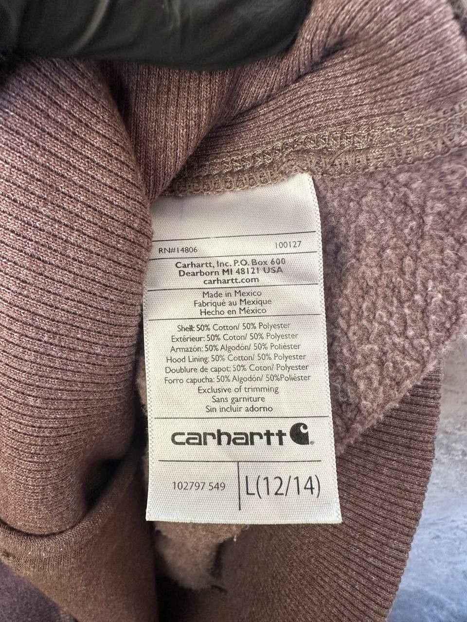 Carhartt Carhartt Rain Defender Hoodie with Pockets Burgundy Mexico Size US M / EU 48-50 / 2 - 14 Thumbnail