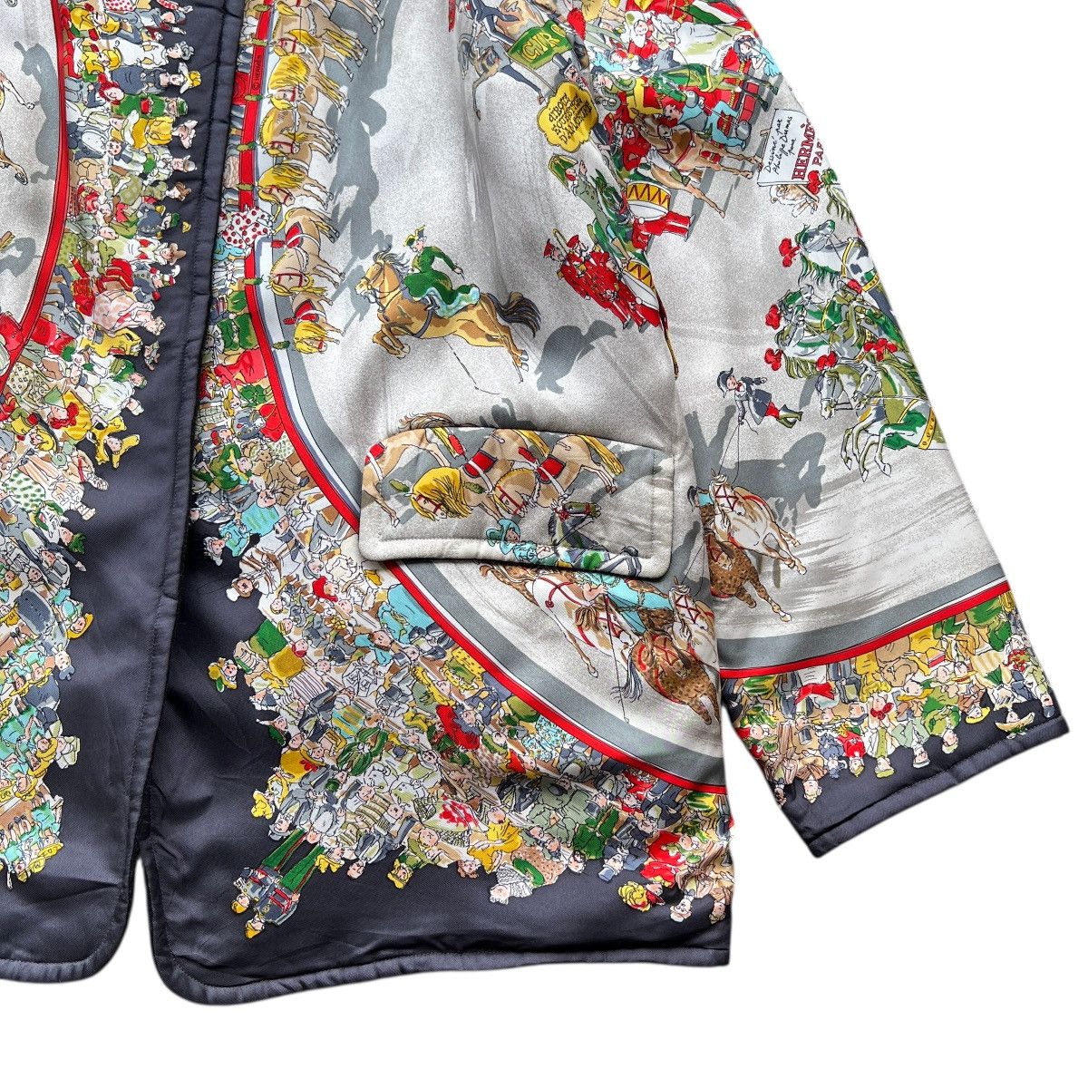 Hermes 🔥 Rare Vintage Hermes Paris Cirque Molier Reversible Jacket Size M / US 6-8 / IT 42-44 - 11 Thumbnail