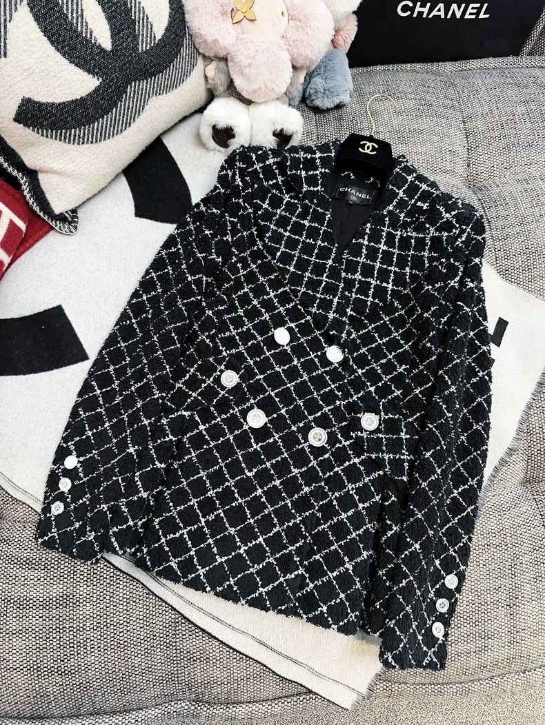 Chanel Chanel Cruise series black diamond check double-breasted t Size XS / US 0-2 / IT 36-38 - 3 Thumbnail