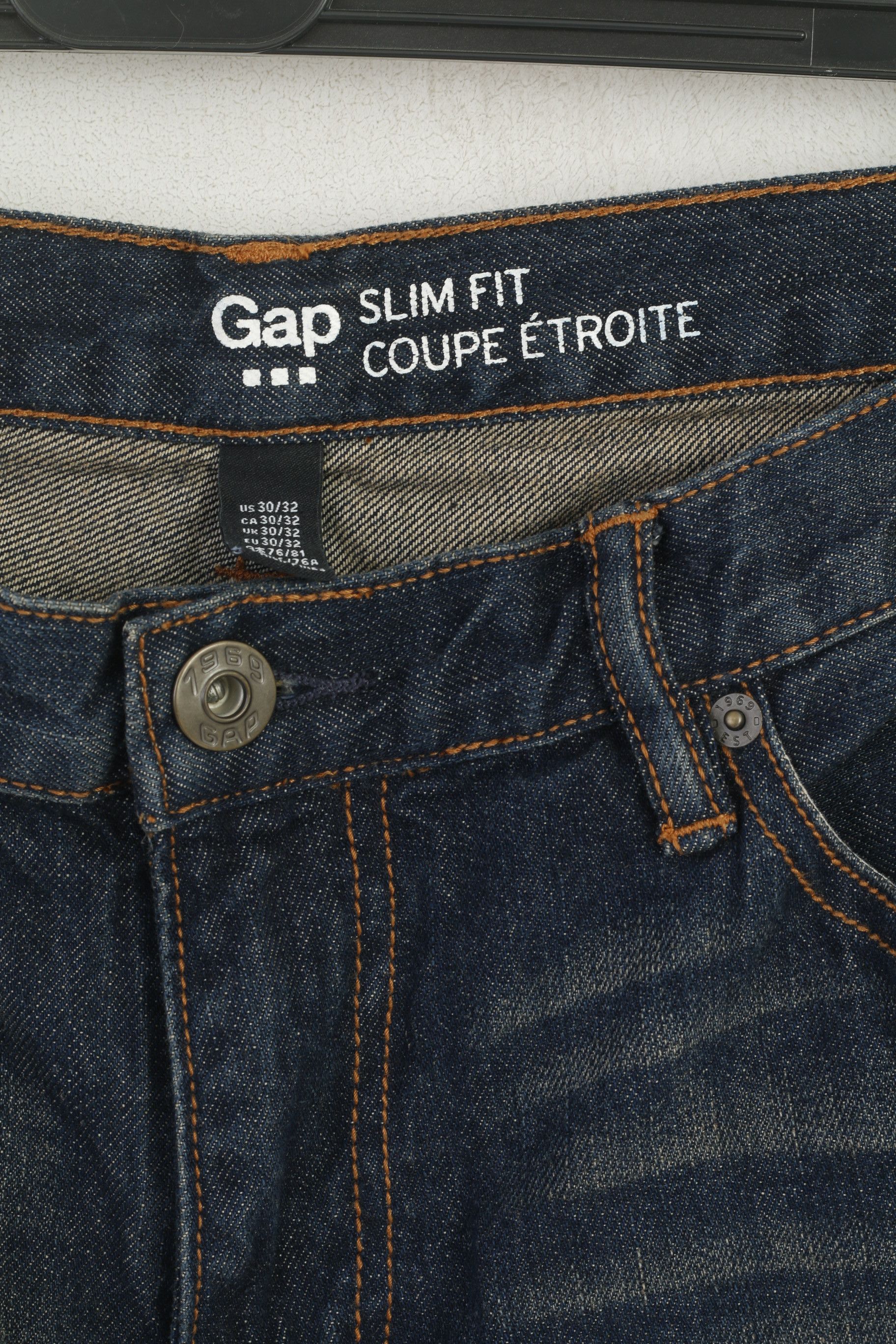 Gap New GAP Women 30 Jeans Trousers Navy Cotton 6203 Size 30" / US 8 / IT 44 - 6 Thumbnail