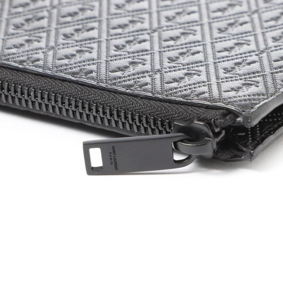 Saint Laurent Paris oc11z0126 653182 Size: OS / Zip Pouch All.Mo Vegetal in Nero Size ONE SIZE - 7 Thumbnail