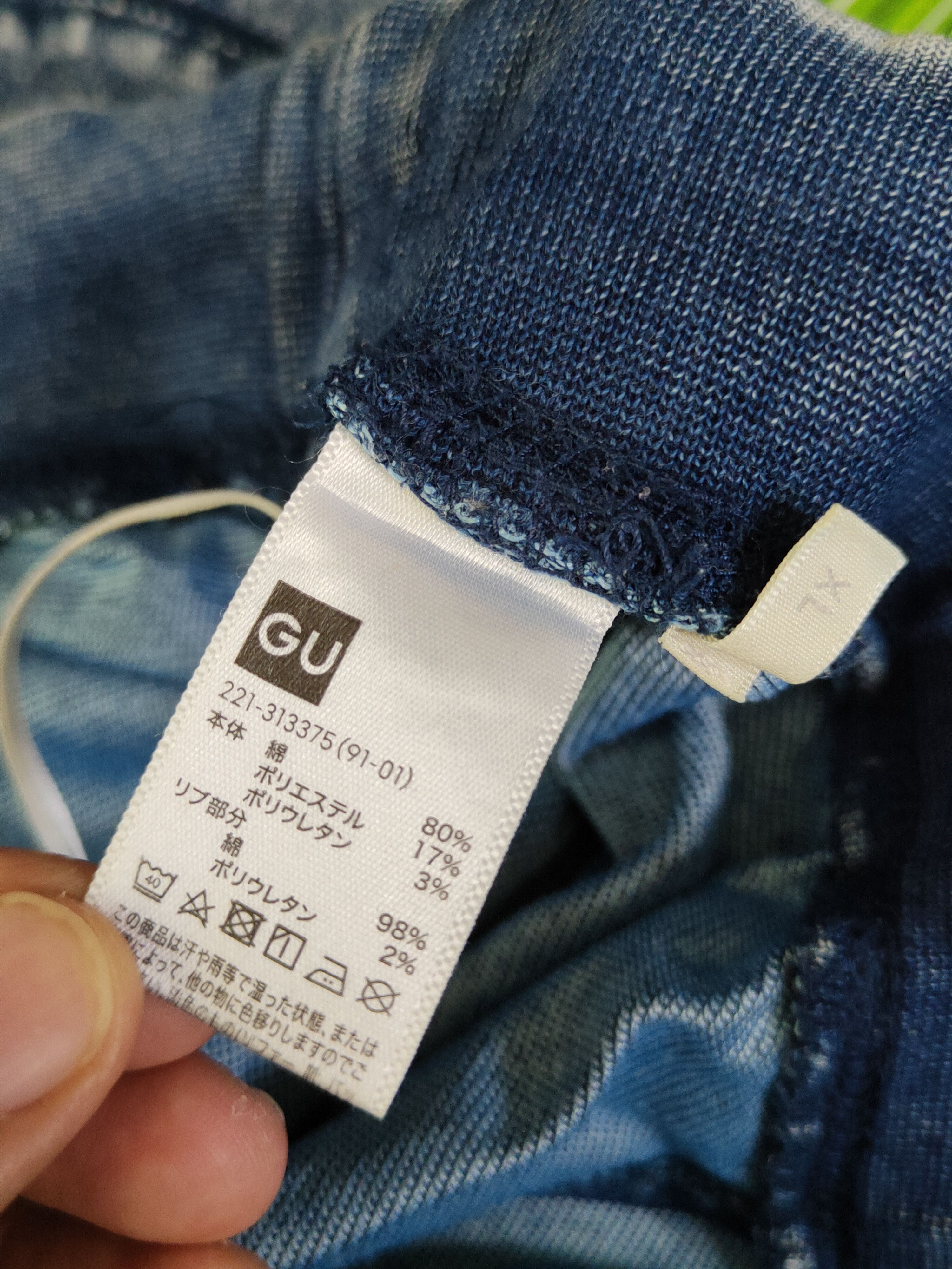 GU GU Blue Multipocket denim style Jogger Pants #S2511 Size 30" / US 8 / IT 44 - 14 Thumbnail