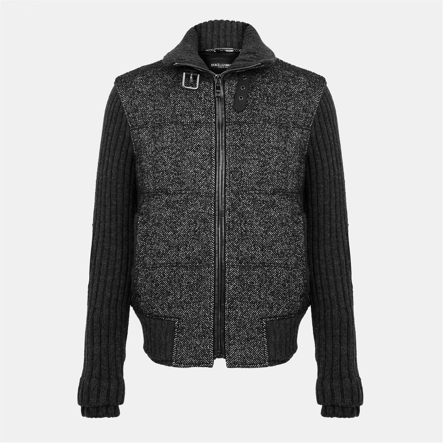 Dolce & Gabbana o1g2r1mq0426 Structured Quilted Jacket in Dark Grey Size US M / EU 48-50 / 2 - 1 Thumbnail