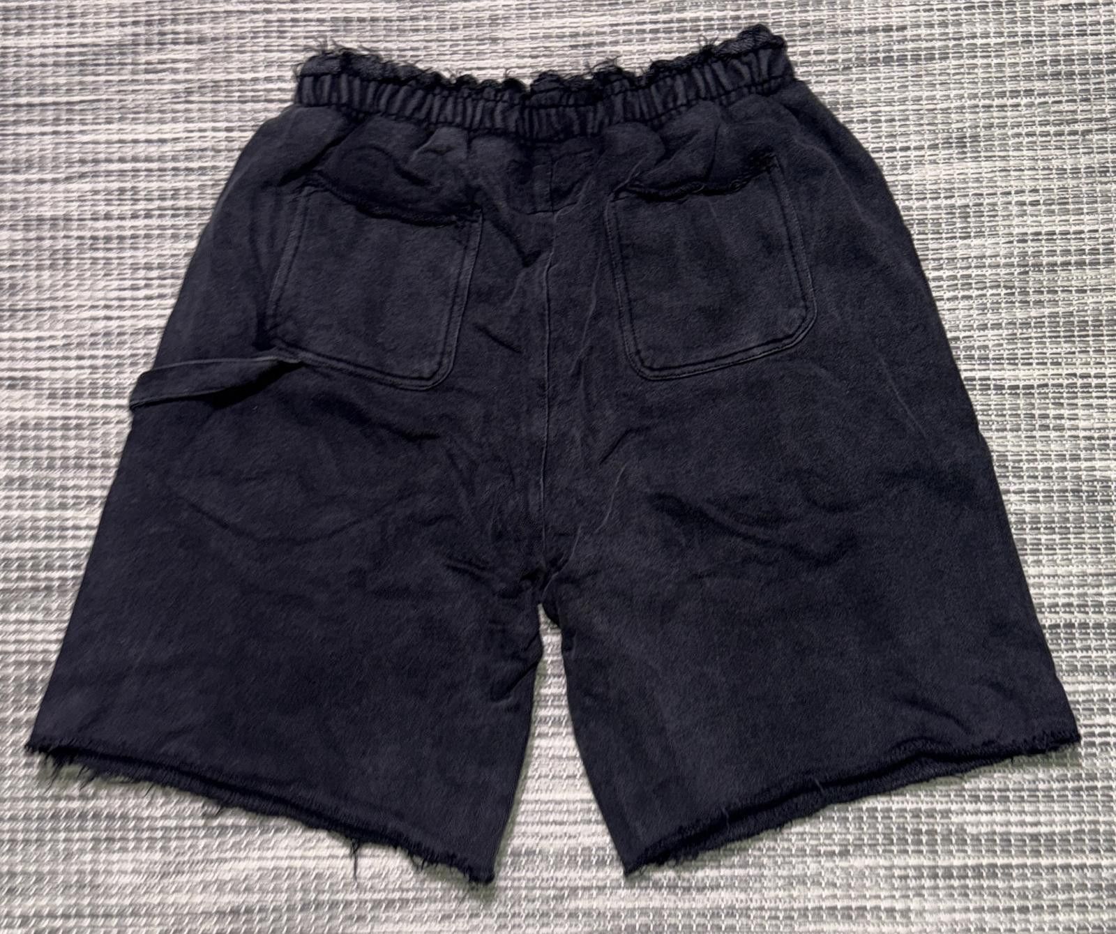 Godspeed Godspeed Black Carpenter Distressed Shorts Size US 36 / EU 52 - 3 Thumbnail