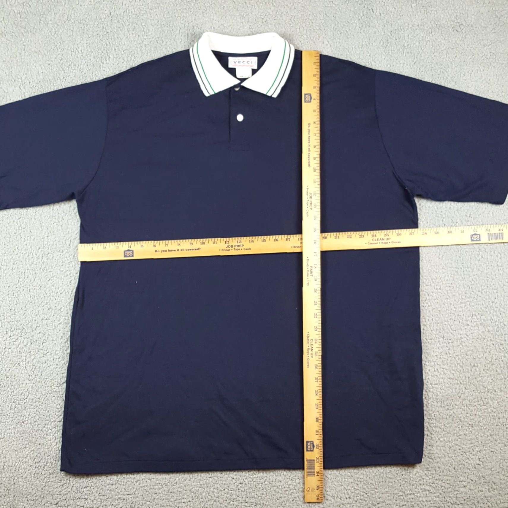 Vintage Vintage 90s Preppy Collared Polo Men's Size 4X Short Sleeve Golf Dress Shirt Size 48R - 7 Thumbnail