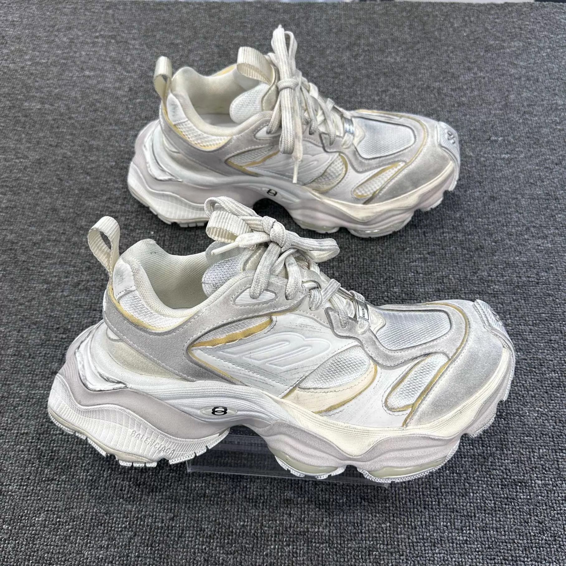 Balenciaga Balenciaga Light Beige Cargo Dad Shoe 39 Size US 9 / IT 39 - 4 Thumbnail