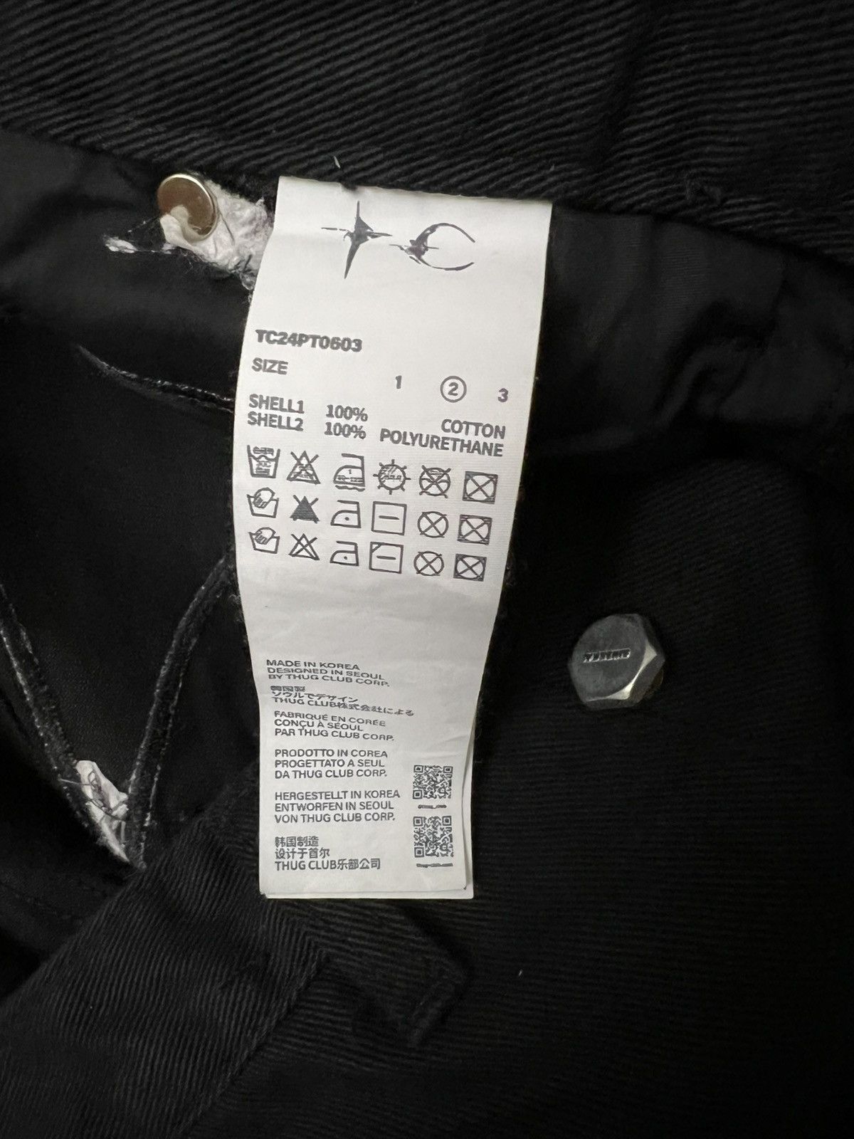 Thug Club TC leather washing denim pants Size US 32 / EU 48 - 6 Thumbnail