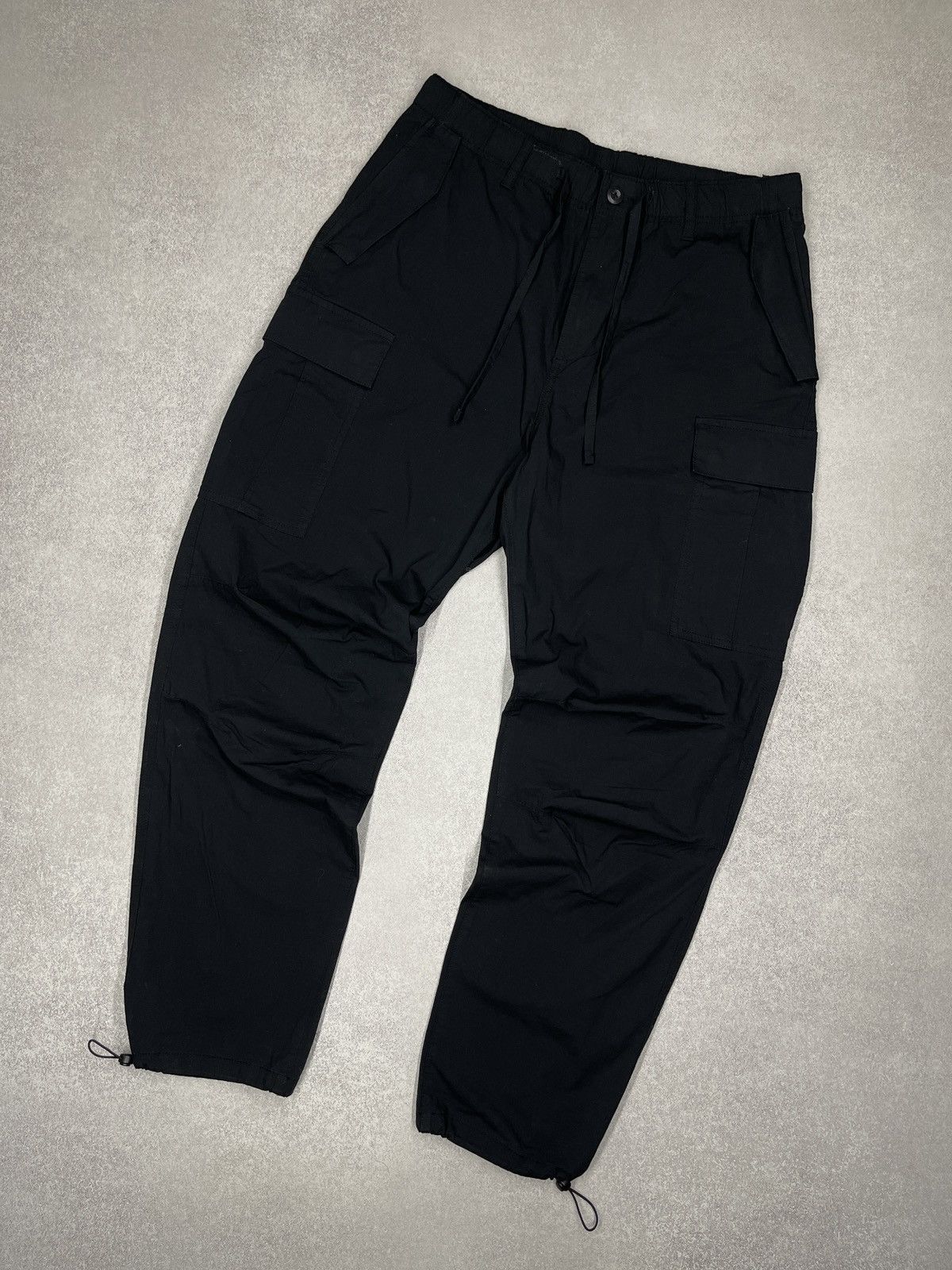 H&M Mens H&M Cargo Pants Black Size US 34 / EU 50 - 1 Thumbnail