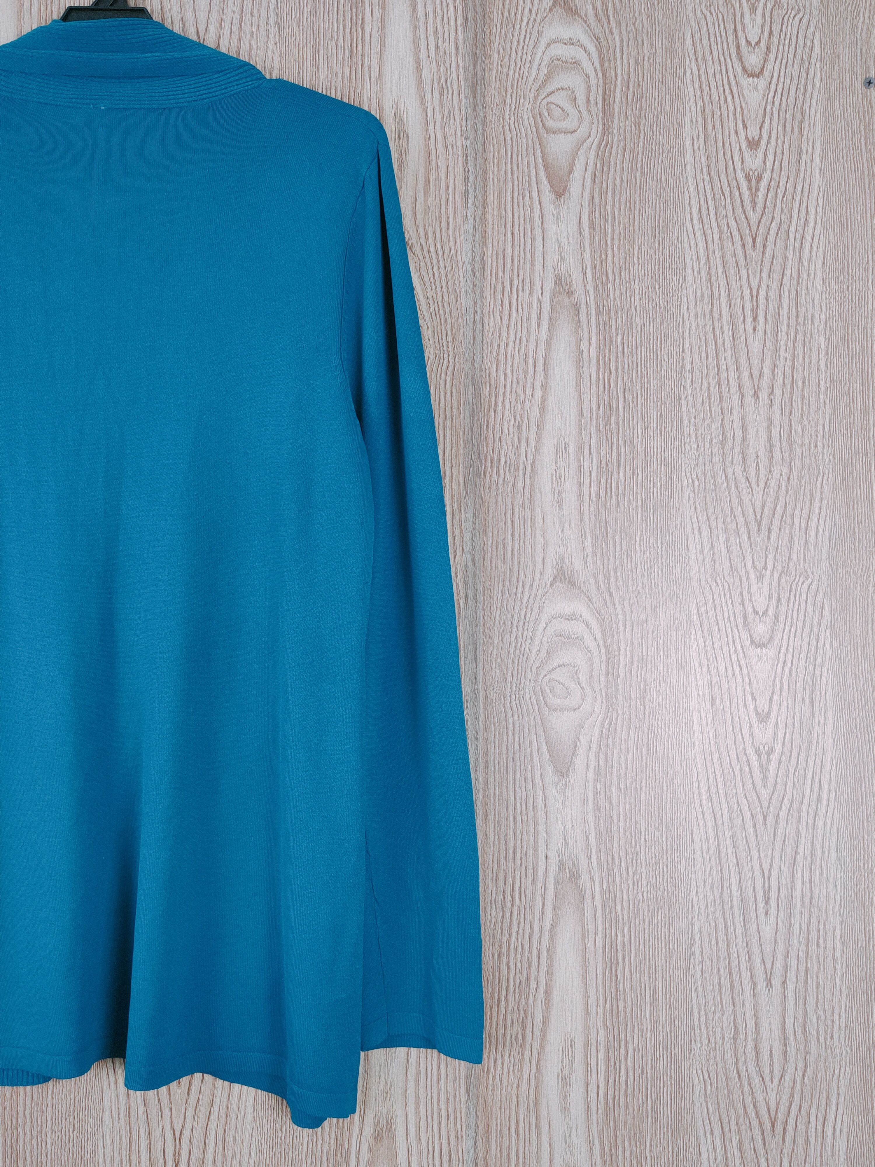 Homespun Knitwear × Japanese Brand Japanese Brand Blue Knitwear Cardigan #W805 Size L / US 10 / IT 46 - 9 Thumbnail