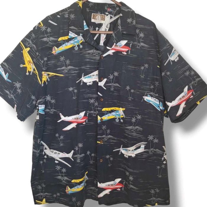 Kalaheo Kalaheo Mens Plane Hawaiian Aloha Shirt Size XL Grailed