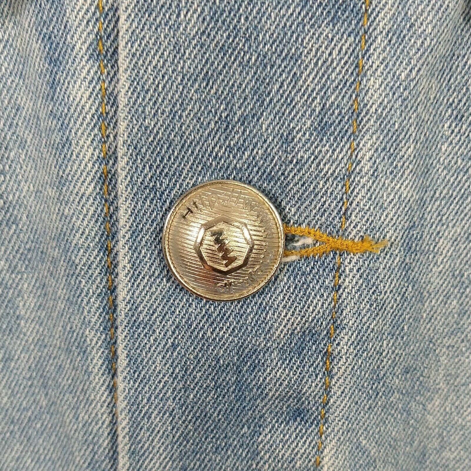 Other Mod Wave Movement Denim Jean Jacket Button Up Men Size XL Size US XL / EU 56 / 4 - 7 Thumbnail