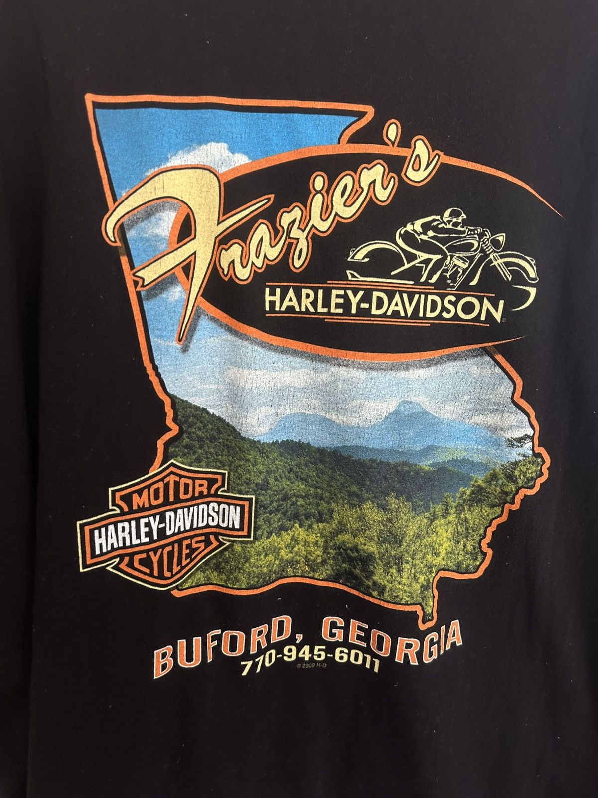Harley Davidson Harley Davidson Flame Badge with Skulls Black T-shirt Size US XXL / EU 58 / 5 - 7 Thumbnail