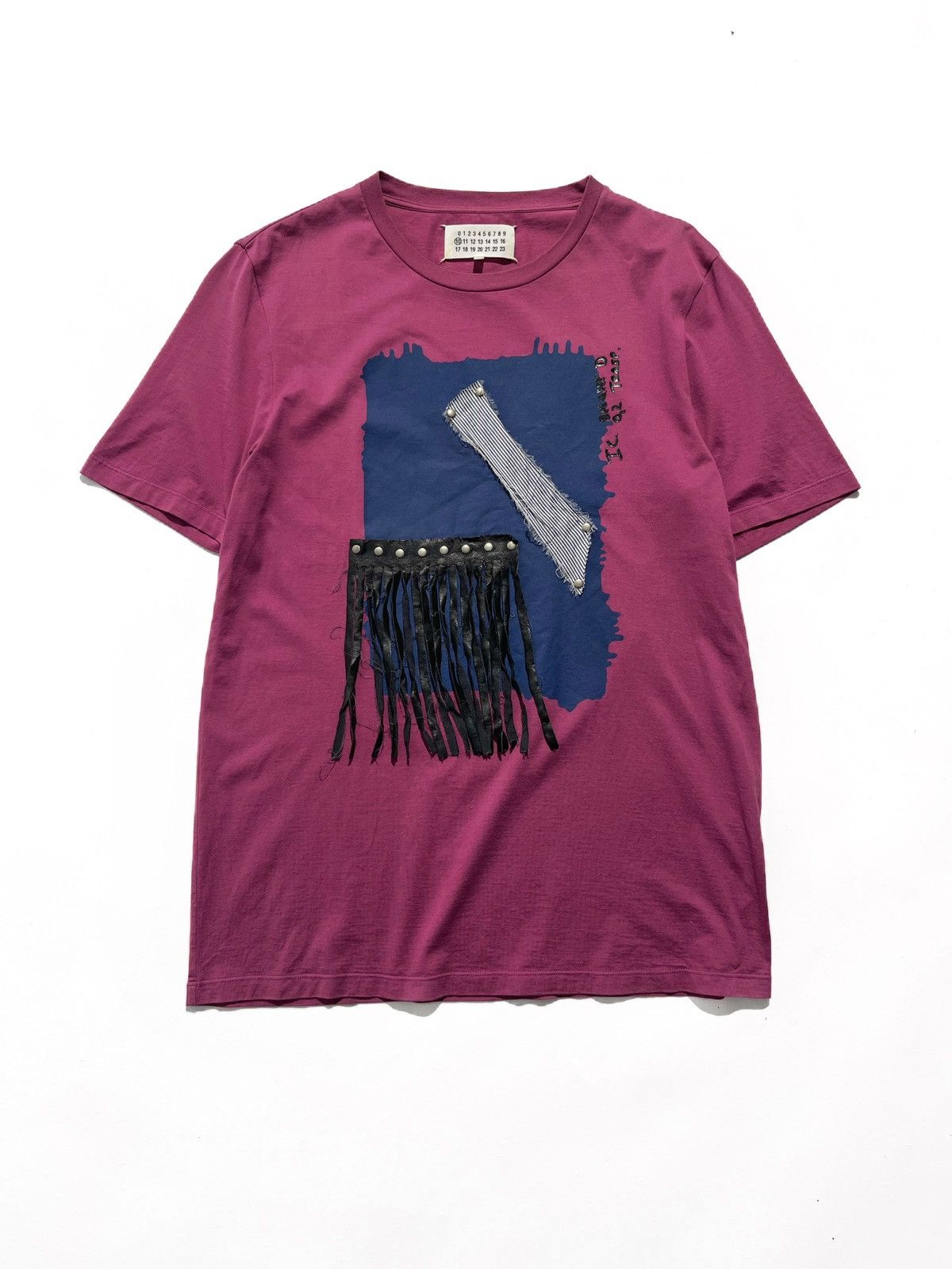 Maison Martin Margiela Purple Artisanal Art Tee