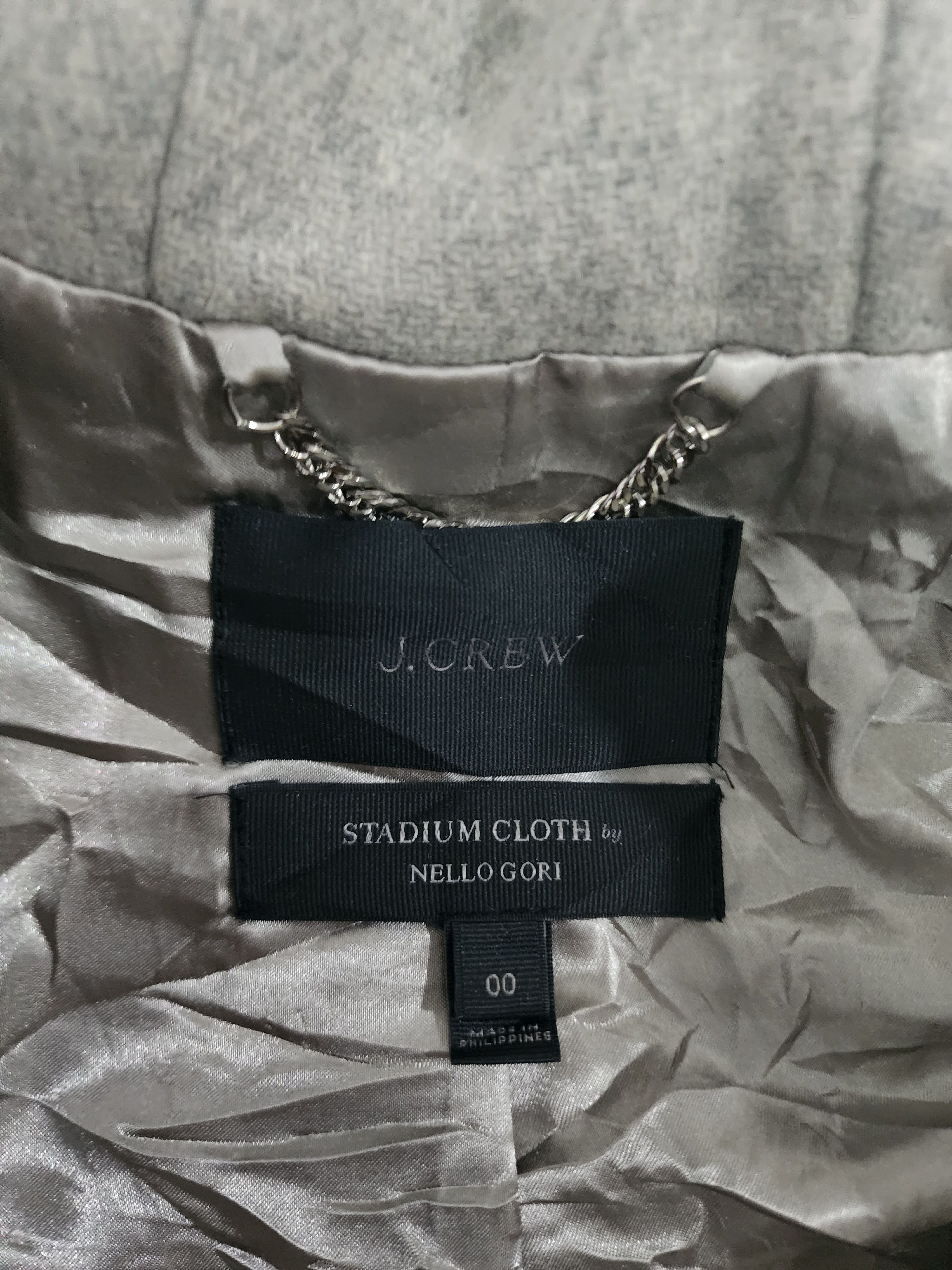 J.Crew J. Crew Stadium Cloth by Nello Gori Winter Zipper Jacket Size S / US 4 / IT 40 - 3 Thumbnail