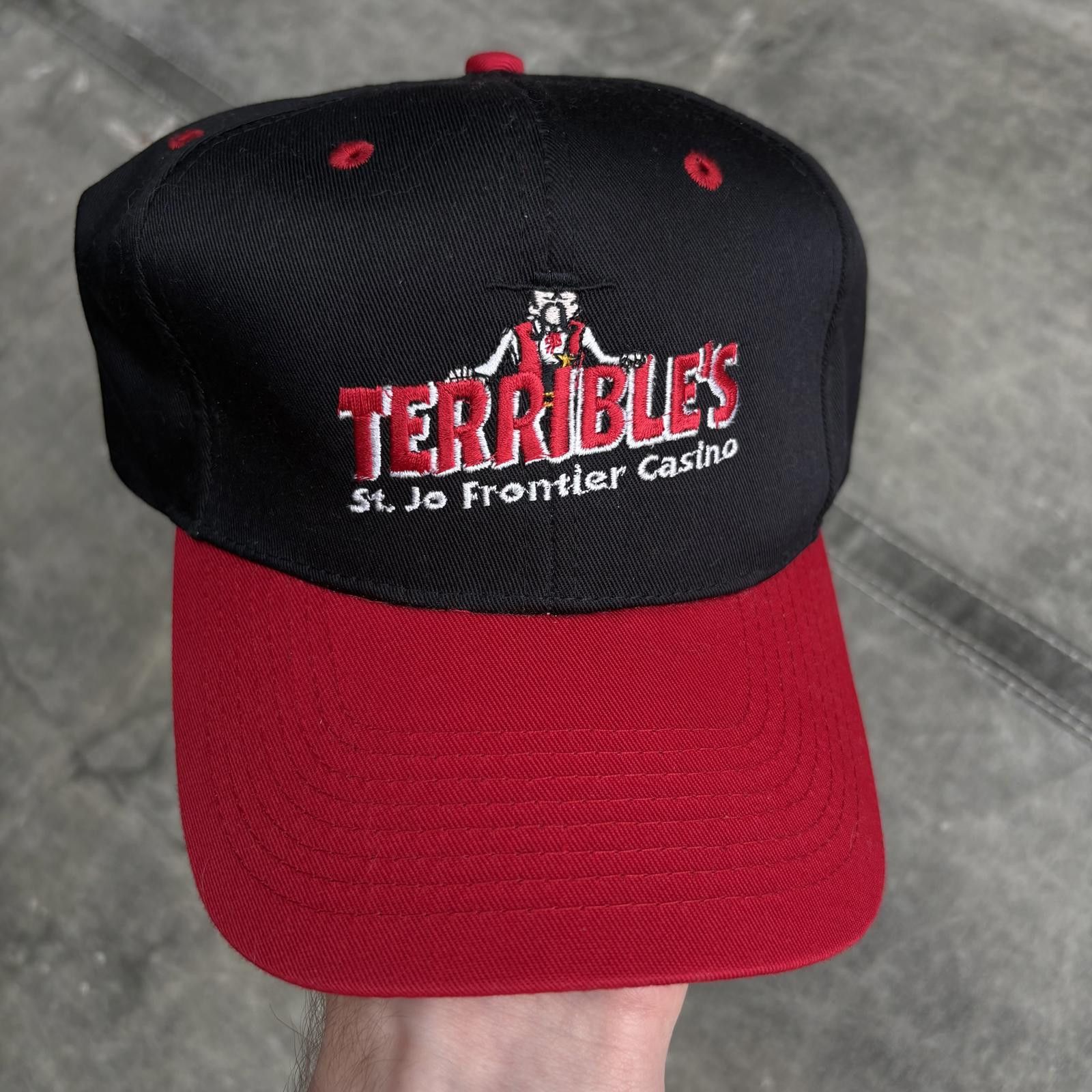 Vintage Vintage 90s Terrible’s St. Jo Frontier Casino SnapBack Hat Size ONE SIZE - 1 Thumbnail