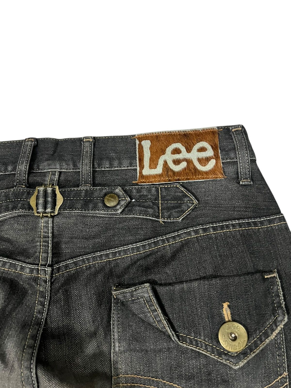 Japanese Brand Flare Jean Lee Cowboy Backle Back Size US 34 / EU 50 - 15 Thumbnail
