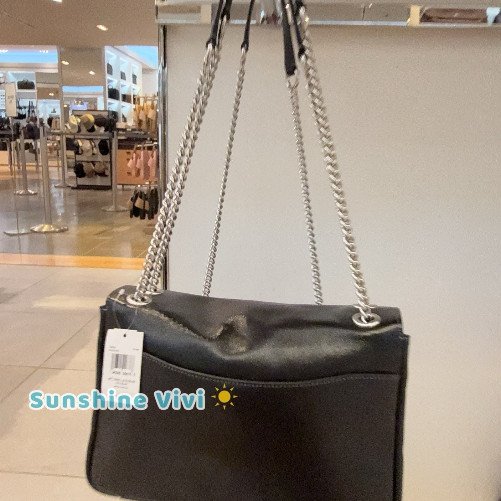Coach NWT Coach Elodie Crossbody Bag leather CCF09 Silver Black Size ONE SIZE - 4 Thumbnail