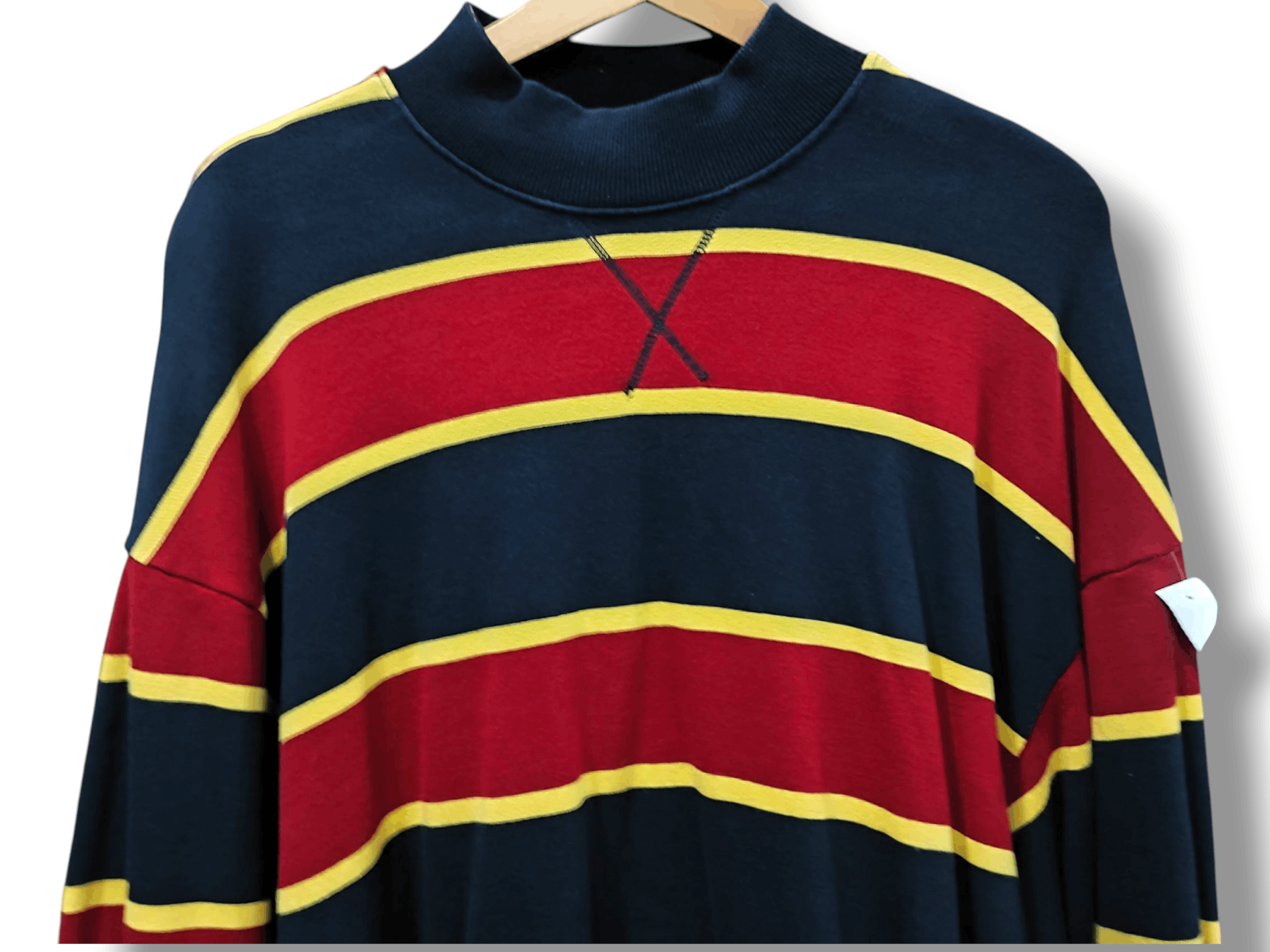 Japanese Brand ROMANTIC CROWN RUGBY LONG SLEEVE Size US L / EU 52-54 / 3 - 5 Thumbnail