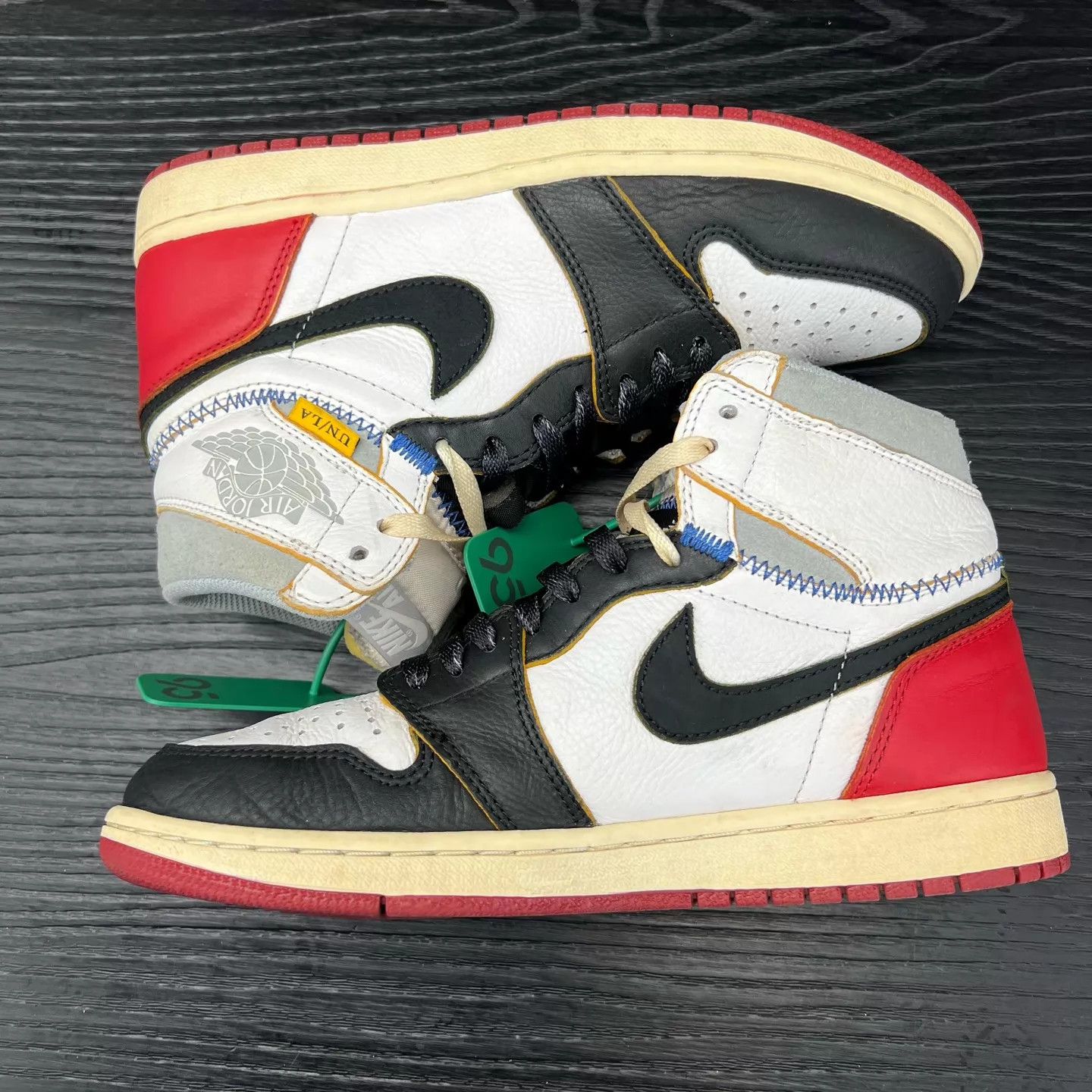 Nike Jordan 1 Union Black Red 41 Size US 8 / EU 41 - 2 Thumbnail