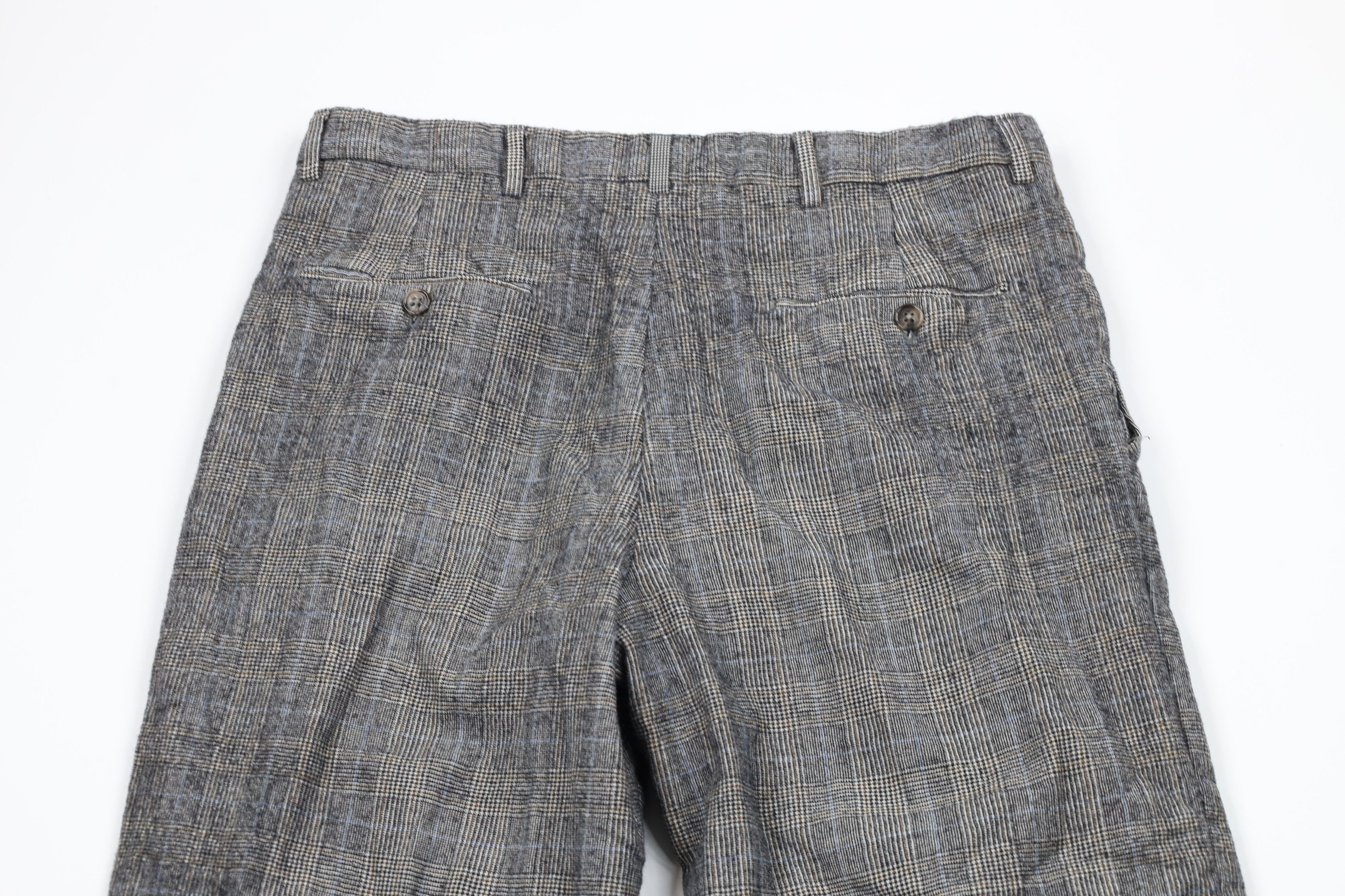 Vintage Vintage 90s Streetwear Wool Pleated Chino Pants Houndstooth Size US 32 / EU 48 - 9 Thumbnail