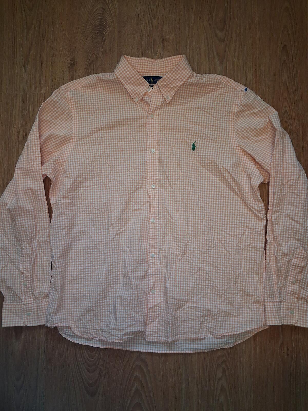 Polo Ralph Lauren Polo Ralph Lauren Button Up Shirt XXL Orange Check Cotton Size US XXL / EU 58 / 5 - 1 Thumbnail