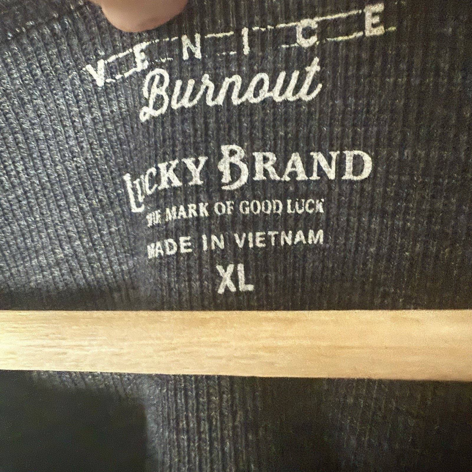 Lucky Brand Lucky Brand Venice Burnout Henley Pullover Thermal Shirt Size US XL / EU 56 / 4 - 3 Thumbnail