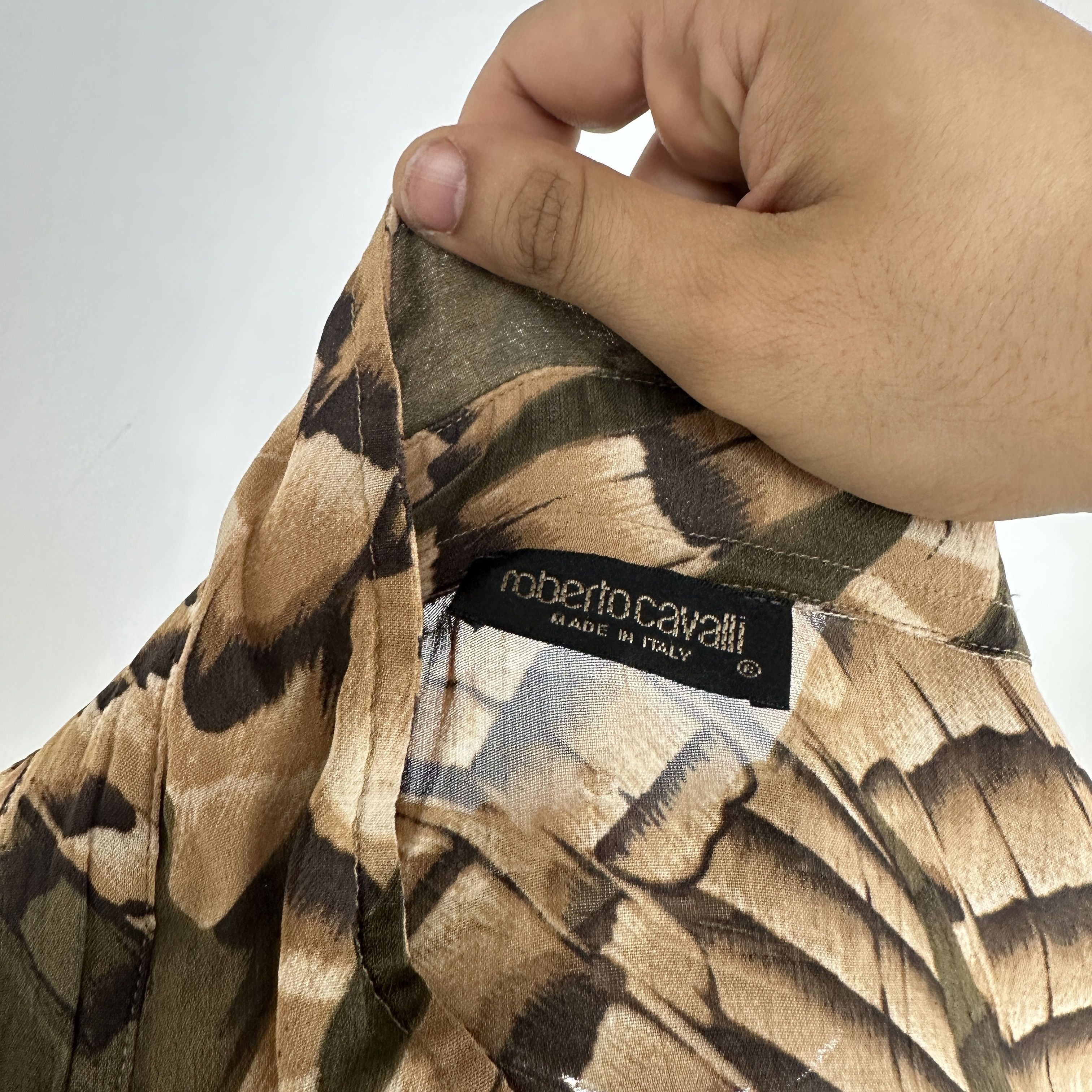 Roberto Cavalli Camicia Roberto Cavalli Seta – L Size L / US 10 / IT 46 - 6 Thumbnail
