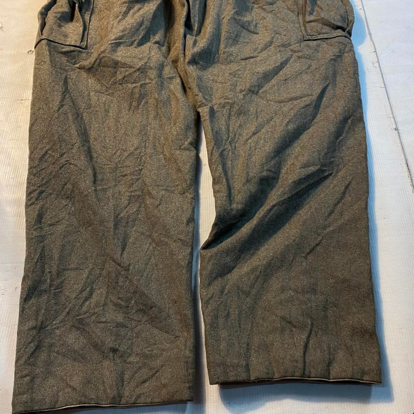 Vintage 50s Military Trousers Wools Clever & MEIER OG Army ww2 Size US 34 / EU 50 - 5 Thumbnail