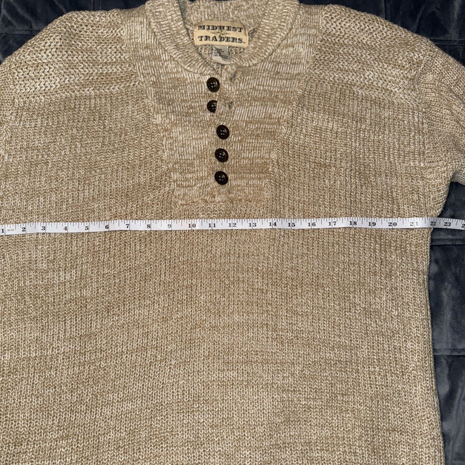Other Vintage Fisherman Oversized Sweater Beige Birdseye Sz M Size US M / EU 48-50 / 2 - 6 Thumbnail