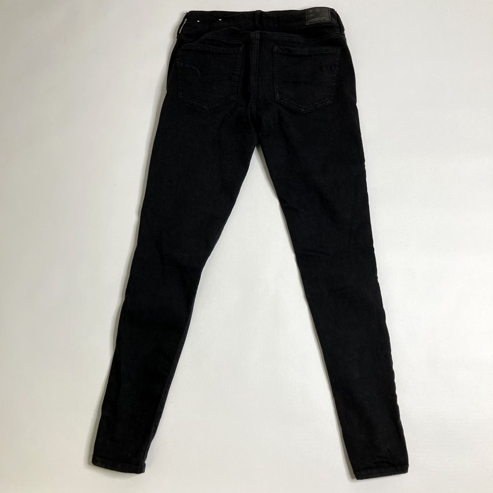 American Eagle Outfitters American Eagle Outfitters Jegging Jeans Size 2 Black Super Stretch Distressed 5-Pocket Denim Women’s Skinny Regular Rise 27x29 Shoes: Belt Loops Logo Size 26" / US 2 / IT 38 - 5 Thumbnail
